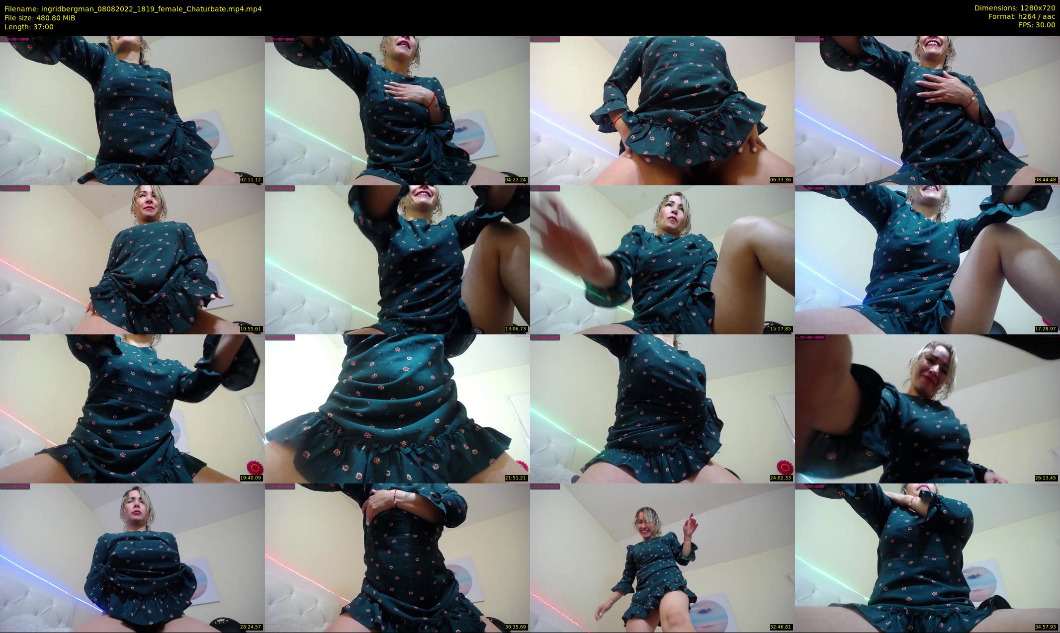ingridbergman — 37 minute Chaturbate female cam show recording, 720p, Aug 8, 2022