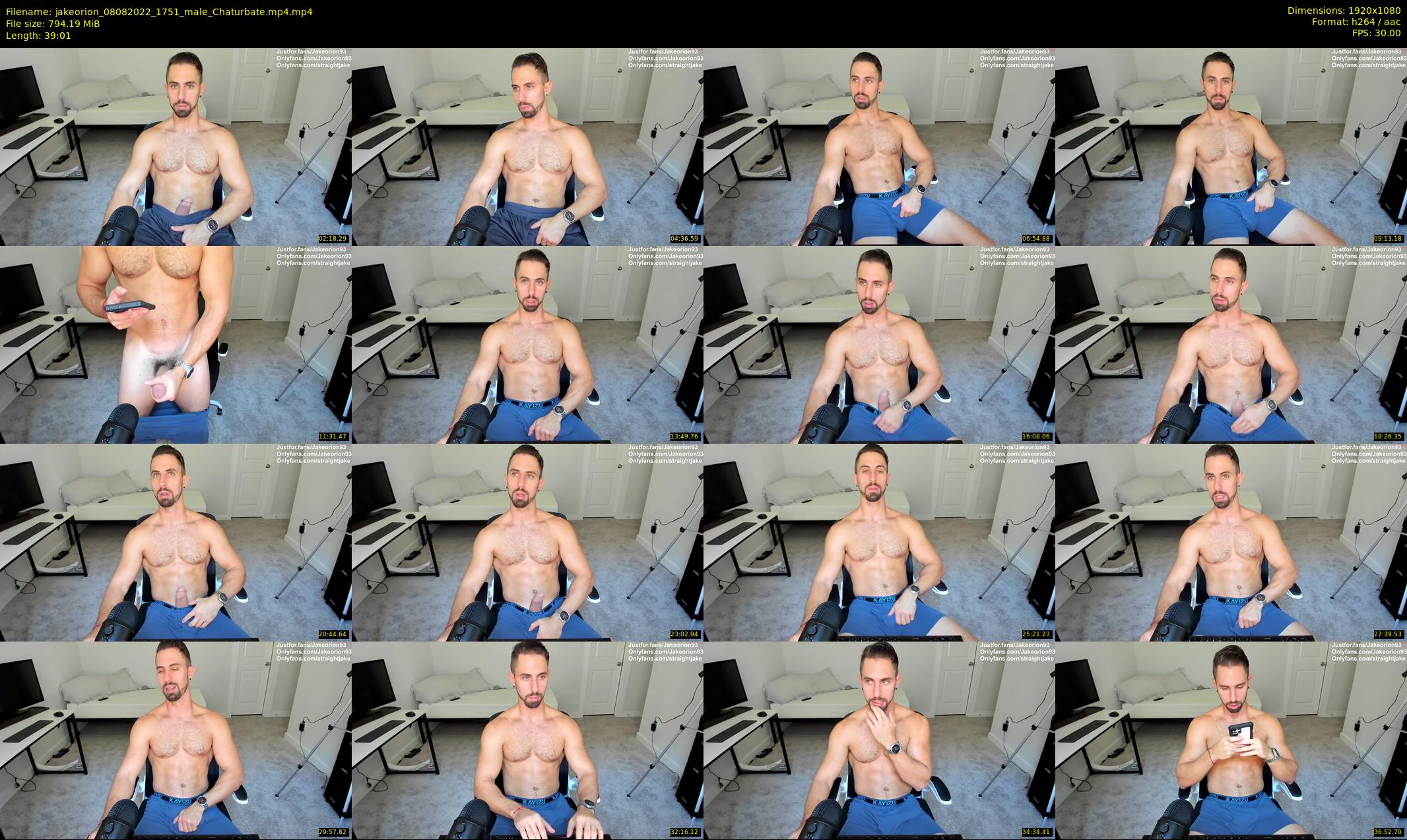 jakeorion — 40 minute Chaturbate male cam show recording, 1080p, Aug 8, 2022