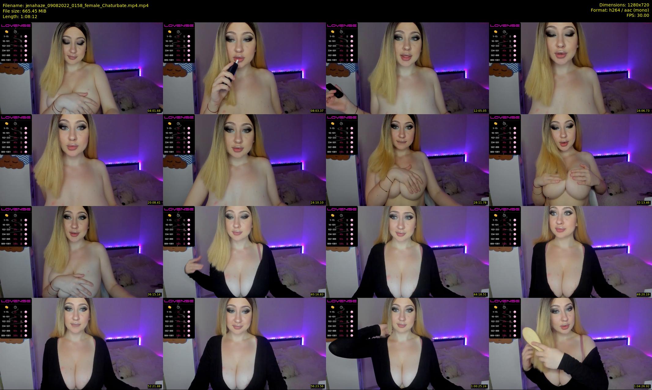 jenahaze — 69 minute Chaturbate female cam show recording, 720p, Aug 9, 2022