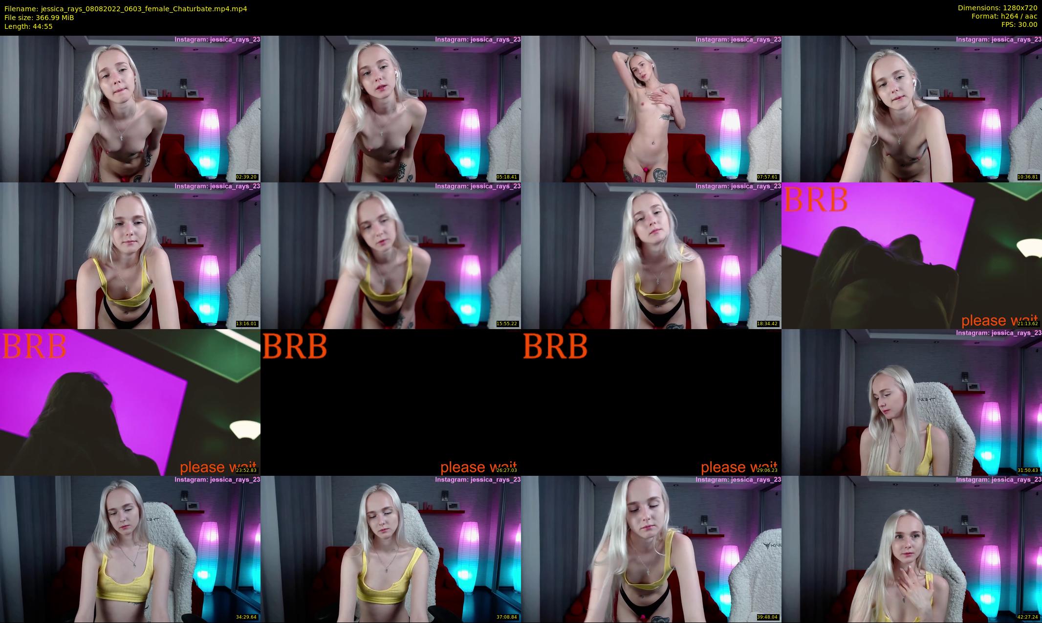 jessica_rays — 45 minute Chaturbate couple cam show recording, 720p, Aug 8, 2022