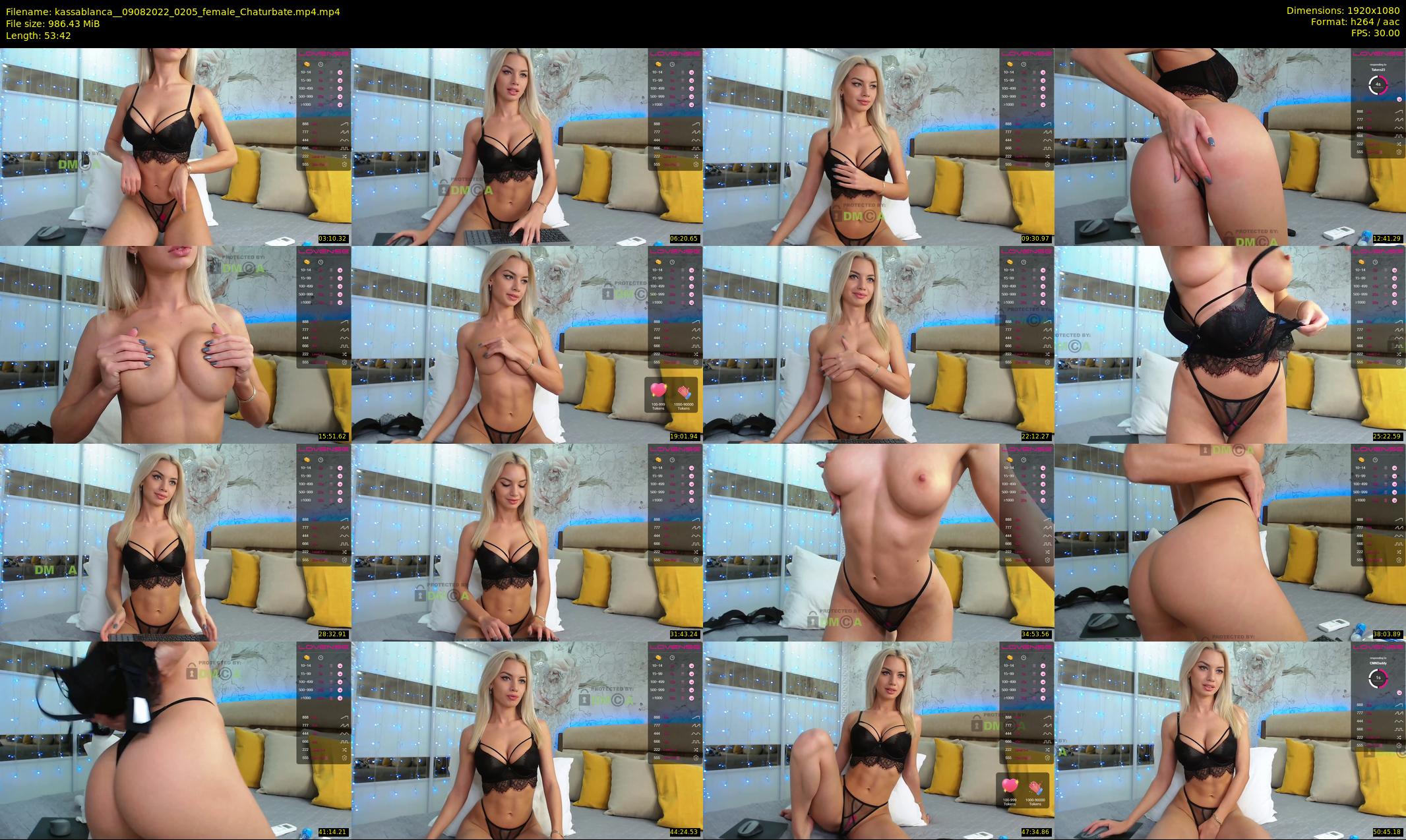 kassablanca_ — 54 minute Chaturbate female cam show recording, 1080p, Aug 9, 2022