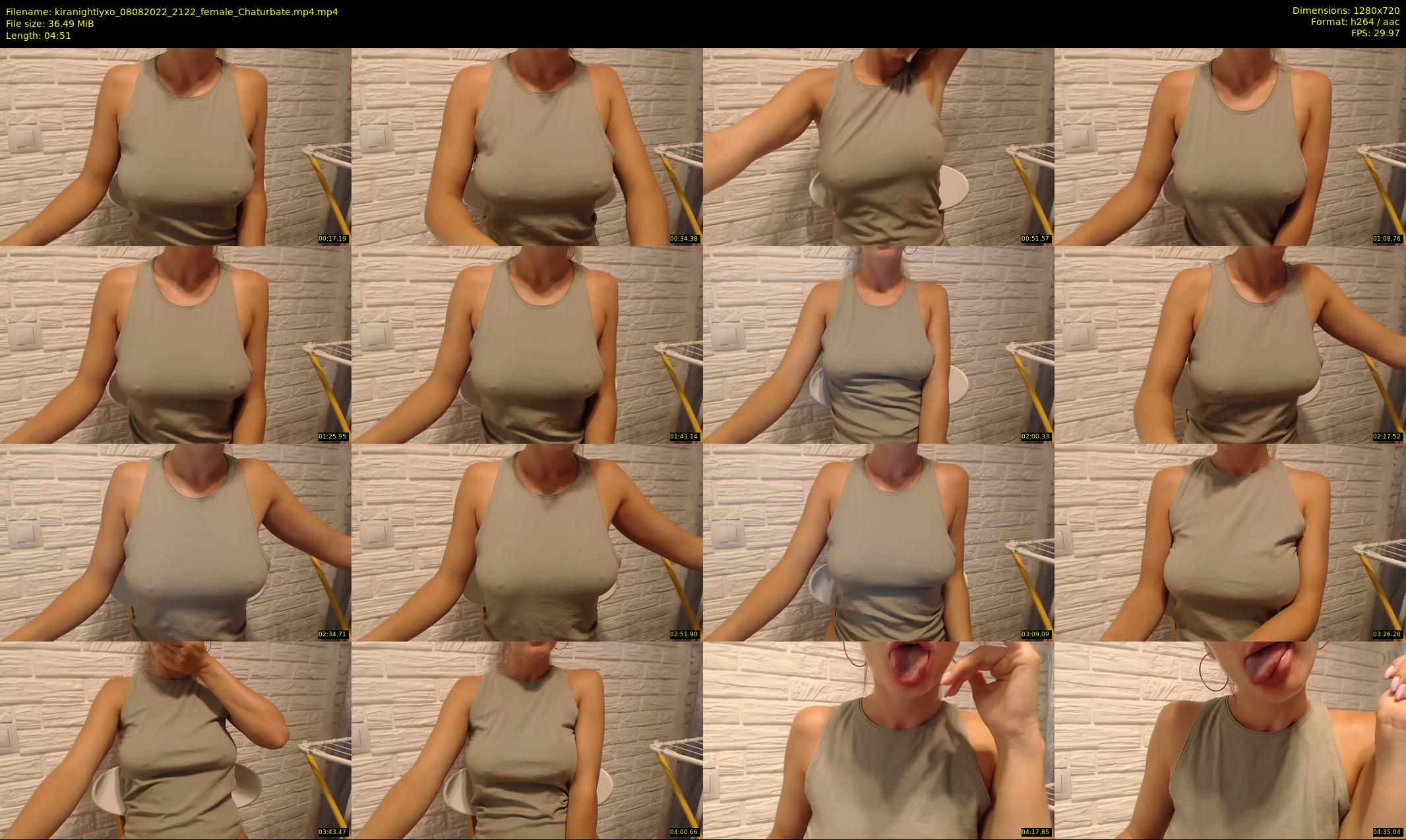 kiranightlyxo — 5 minute Chaturbate female cam show recording, 720p, Aug 8, 2022