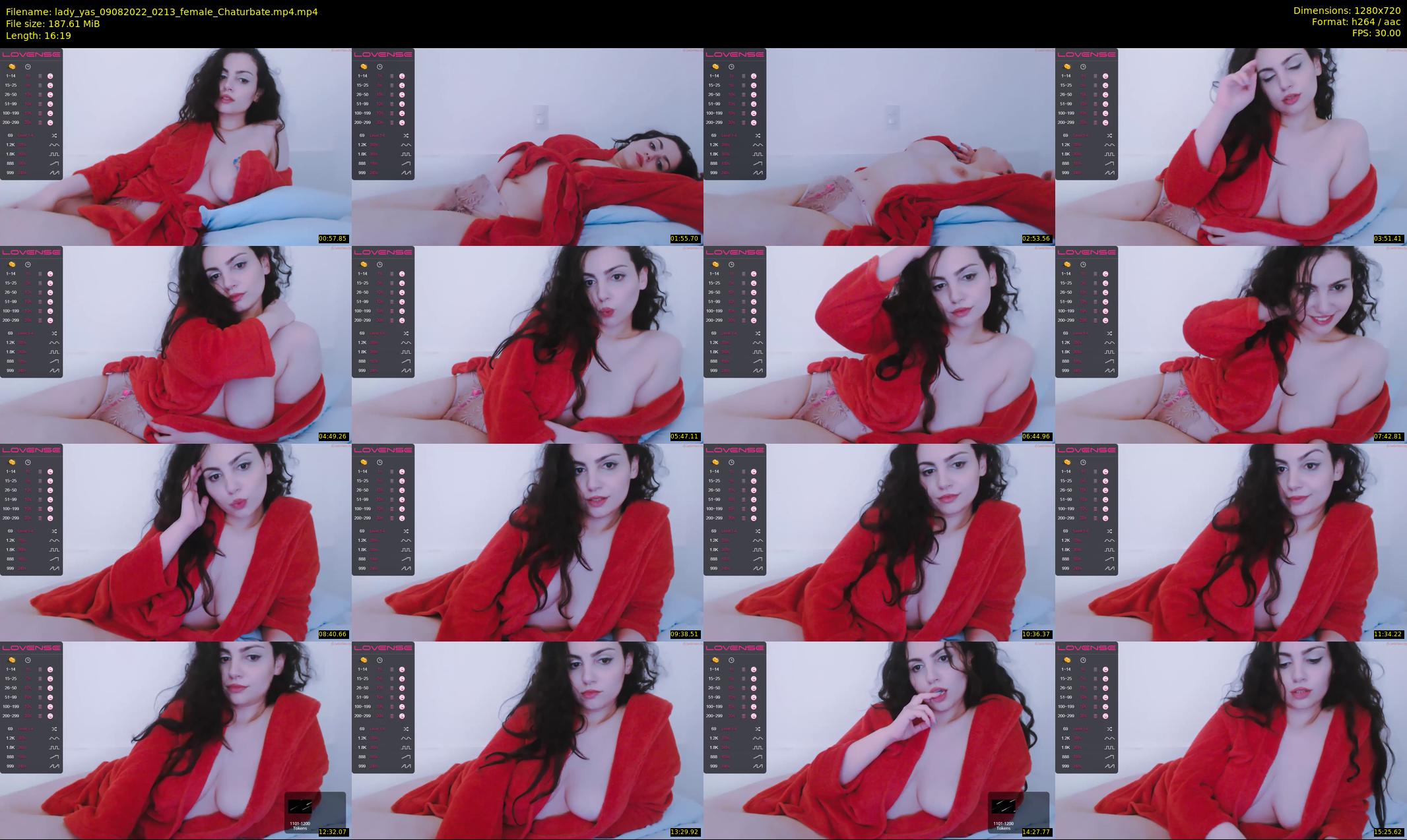 lady_yas — 17 minute Chaturbate female cam show recording, 720p, Aug 9, 2022