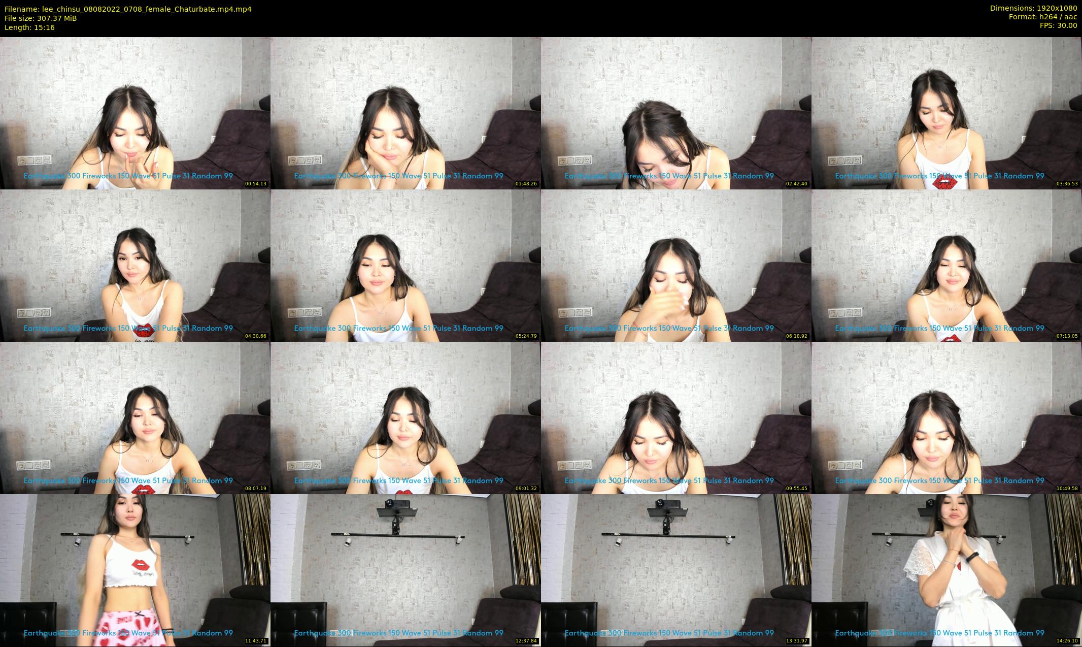 lee_chinsu — 16 minute Chaturbate female cam show recording, 1080p, Aug 8, 2022