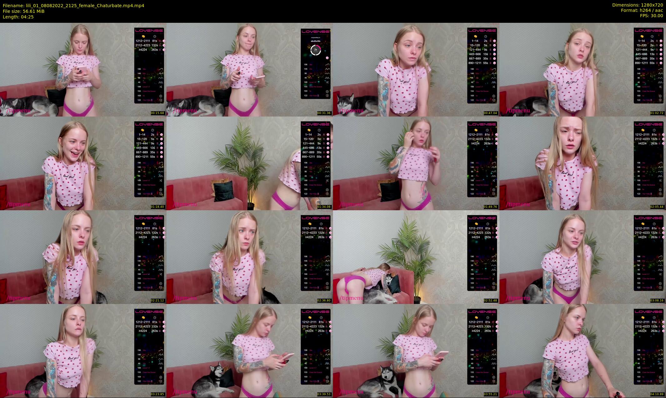 lili_01 — 5 minute Chaturbate female cam show recording, 720p, Aug 8, 2022
