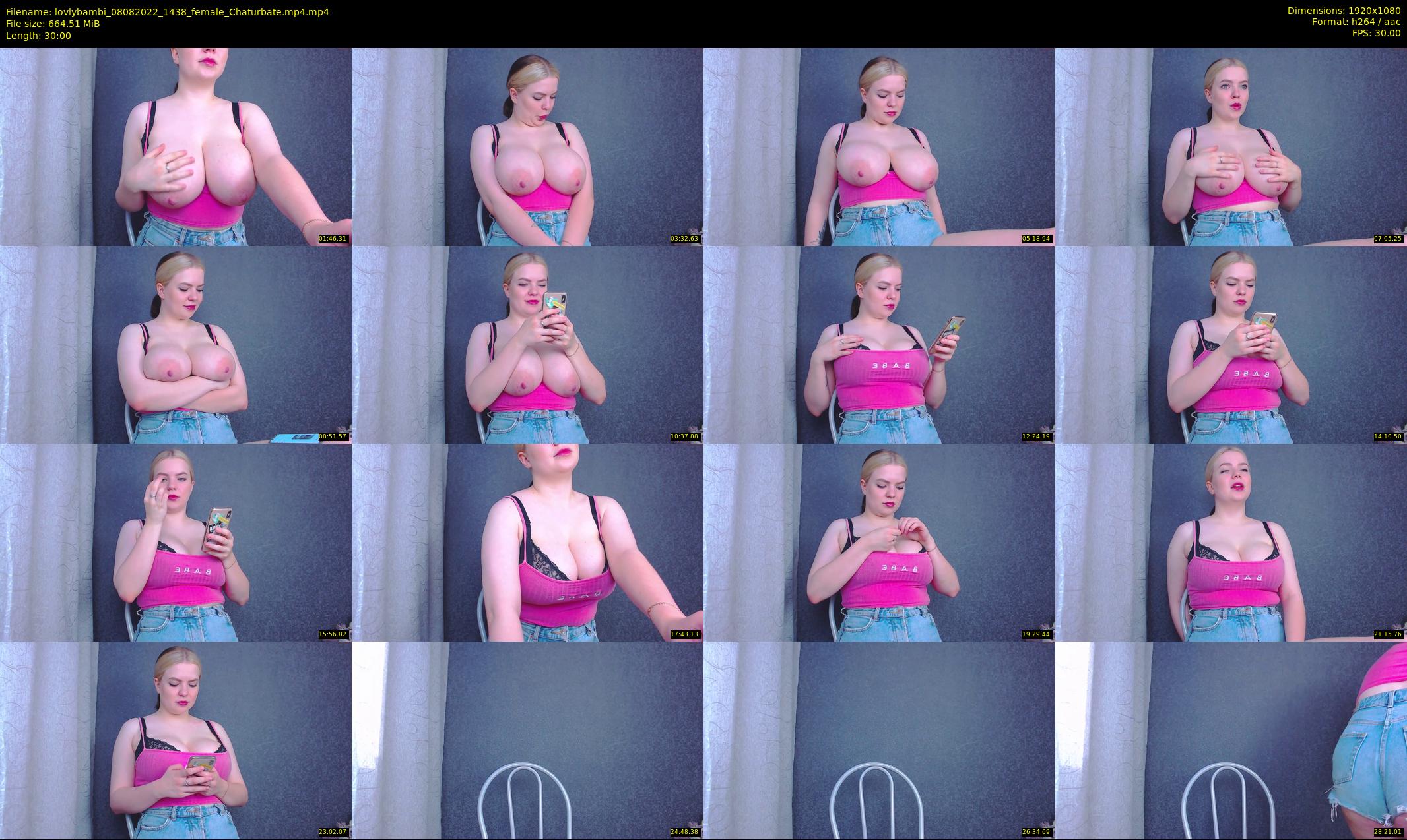 lovlybambi — 30 minute Chaturbate female cam show recording, 1080p, Aug 8, 2022