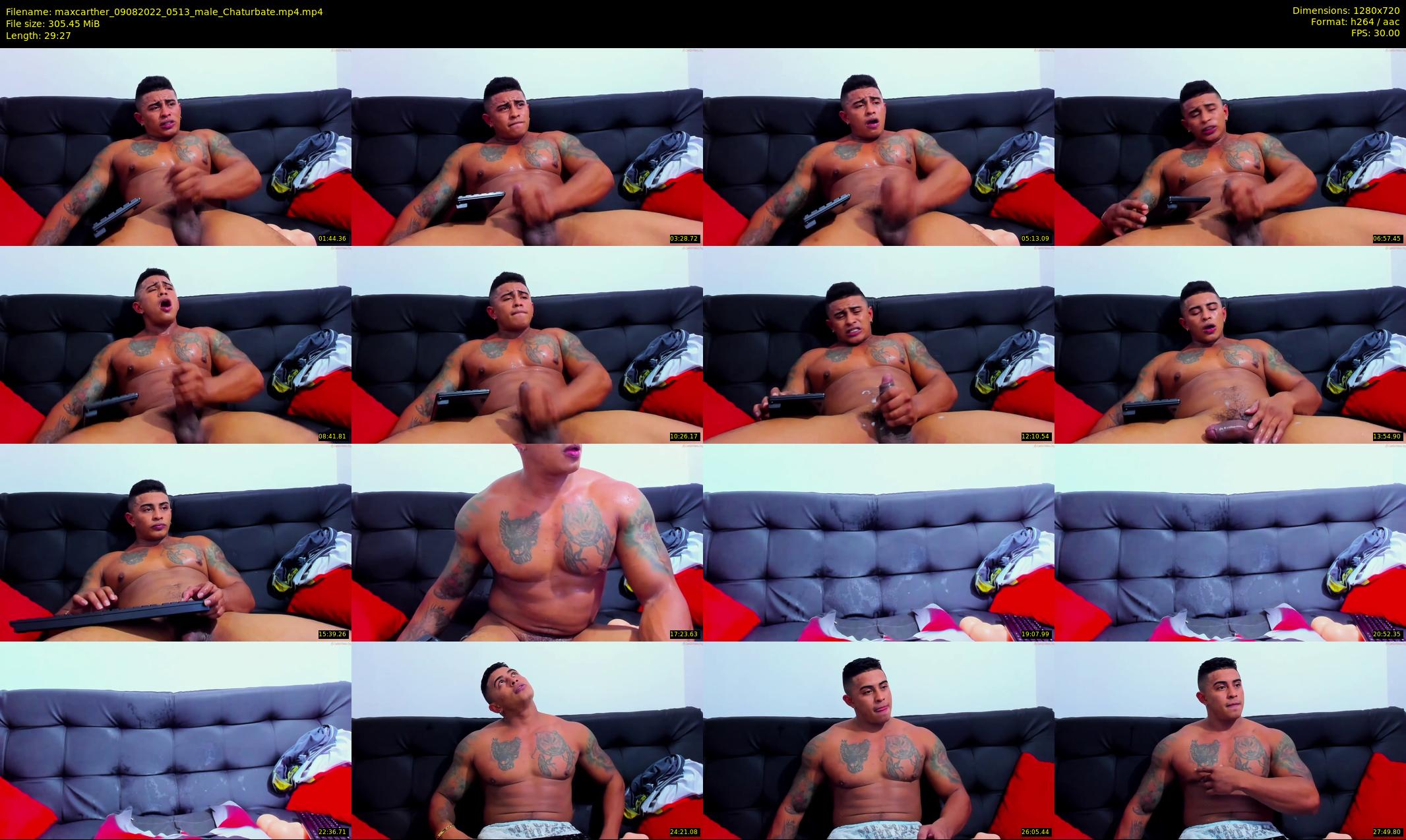 maxcarther — 30 minute Chaturbate male cam show recording, 720p, Aug 9, 2022