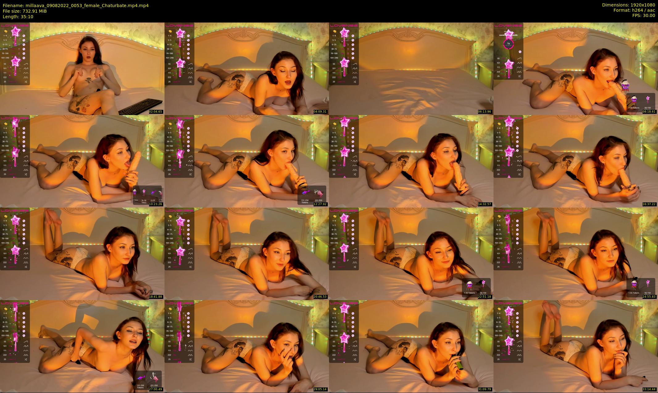 millaava — 36 minute Chaturbate female cam show recording, 1080p, Aug 9, 2022
