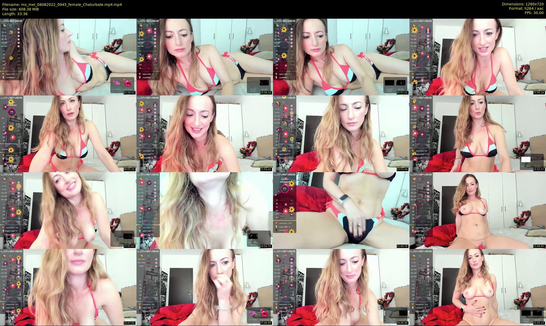 ms_mel — 34 minute Chaturbate female cam show recording, 720p, Aug 8, 2022