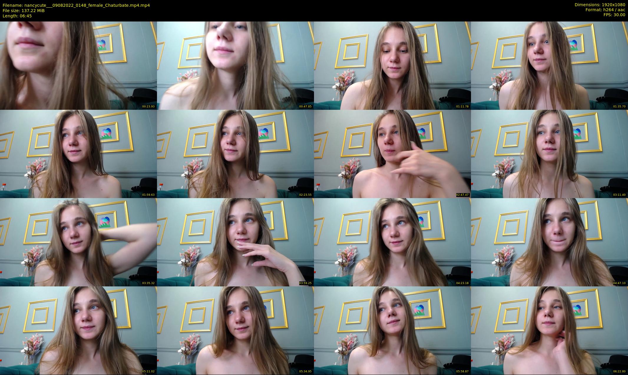 nancycute__ — 7 minute Chaturbate female cam show recording, 1080p, Aug 9, 2022