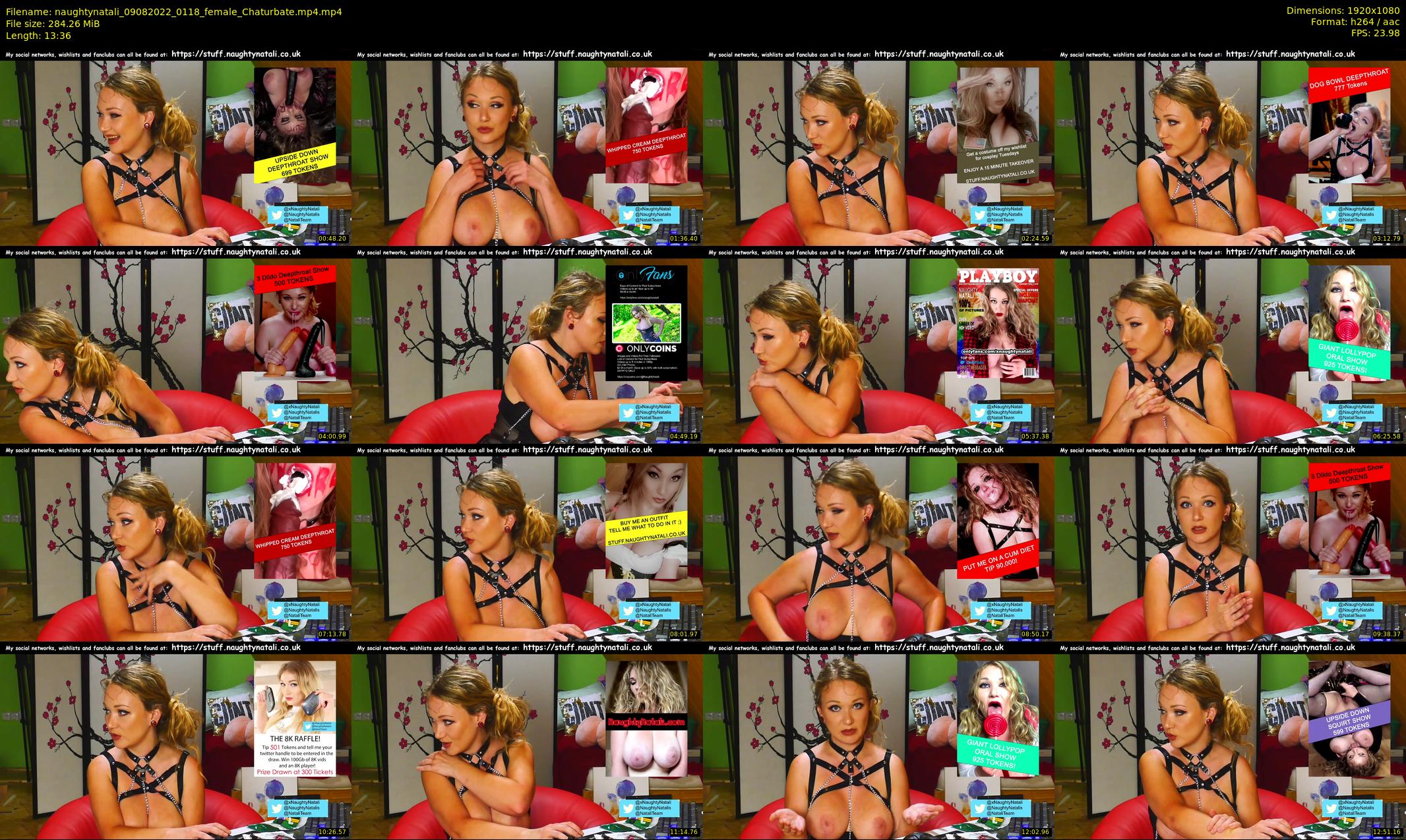 naughtynatali — 14 minute Chaturbate female cam show recording, 1080p, Aug 9, 2022