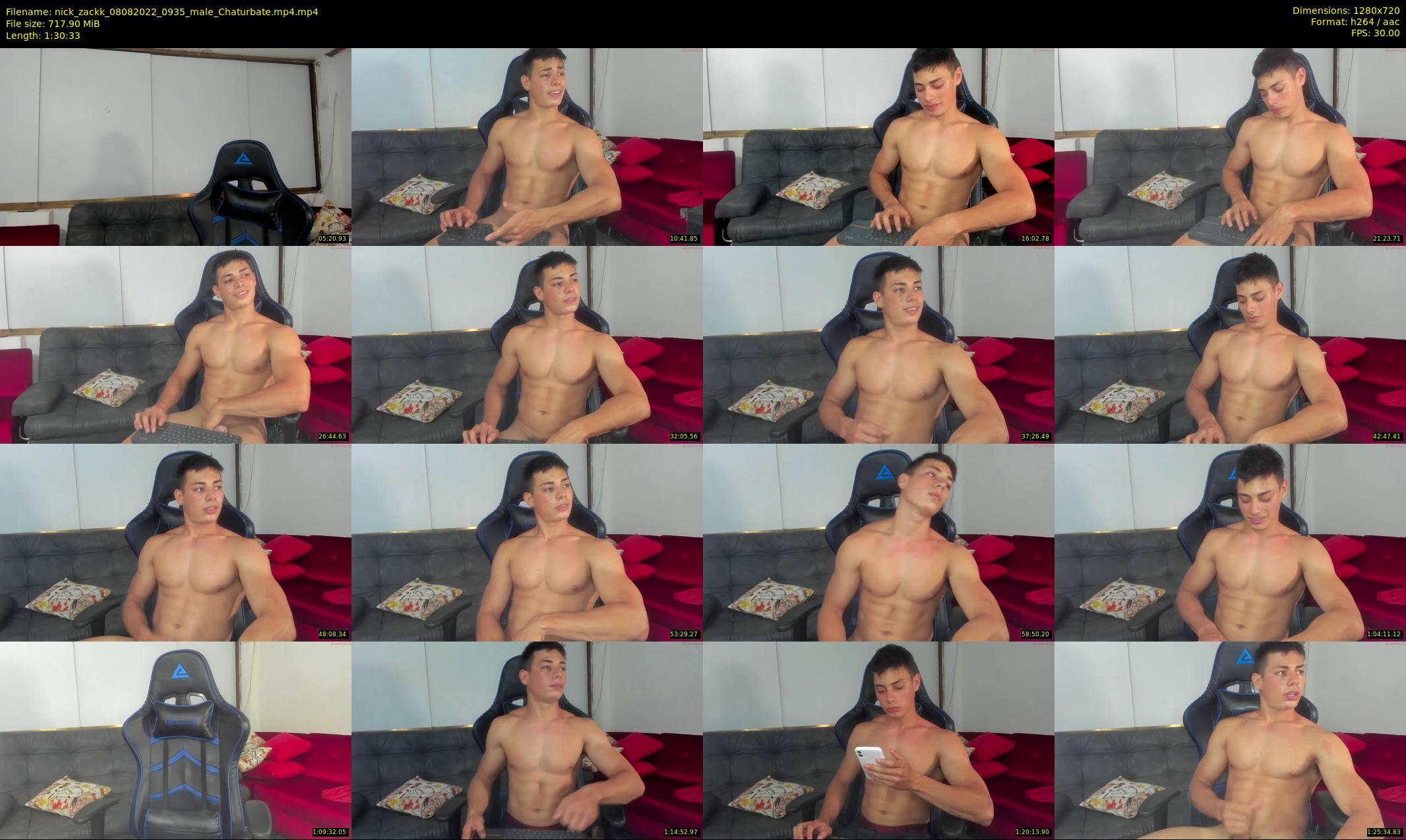nick_zackk — 91 minute Chaturbate male cam show recording, 720p, Aug 8, 2022