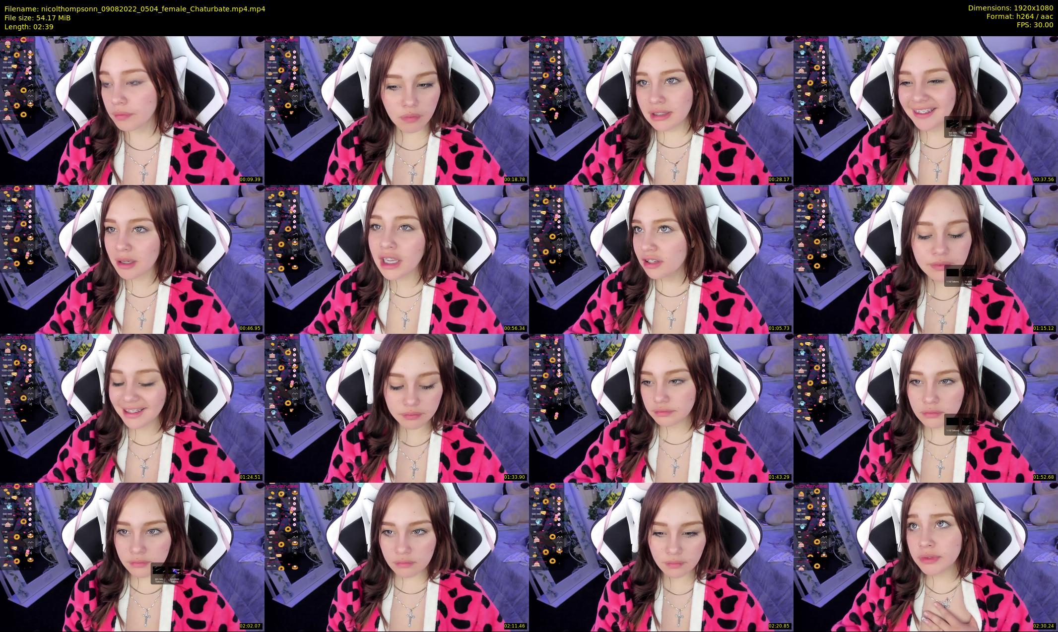 nicolthompsonn — 3 minute Chaturbate female cam show recording, 1080p, Aug 9, 2022