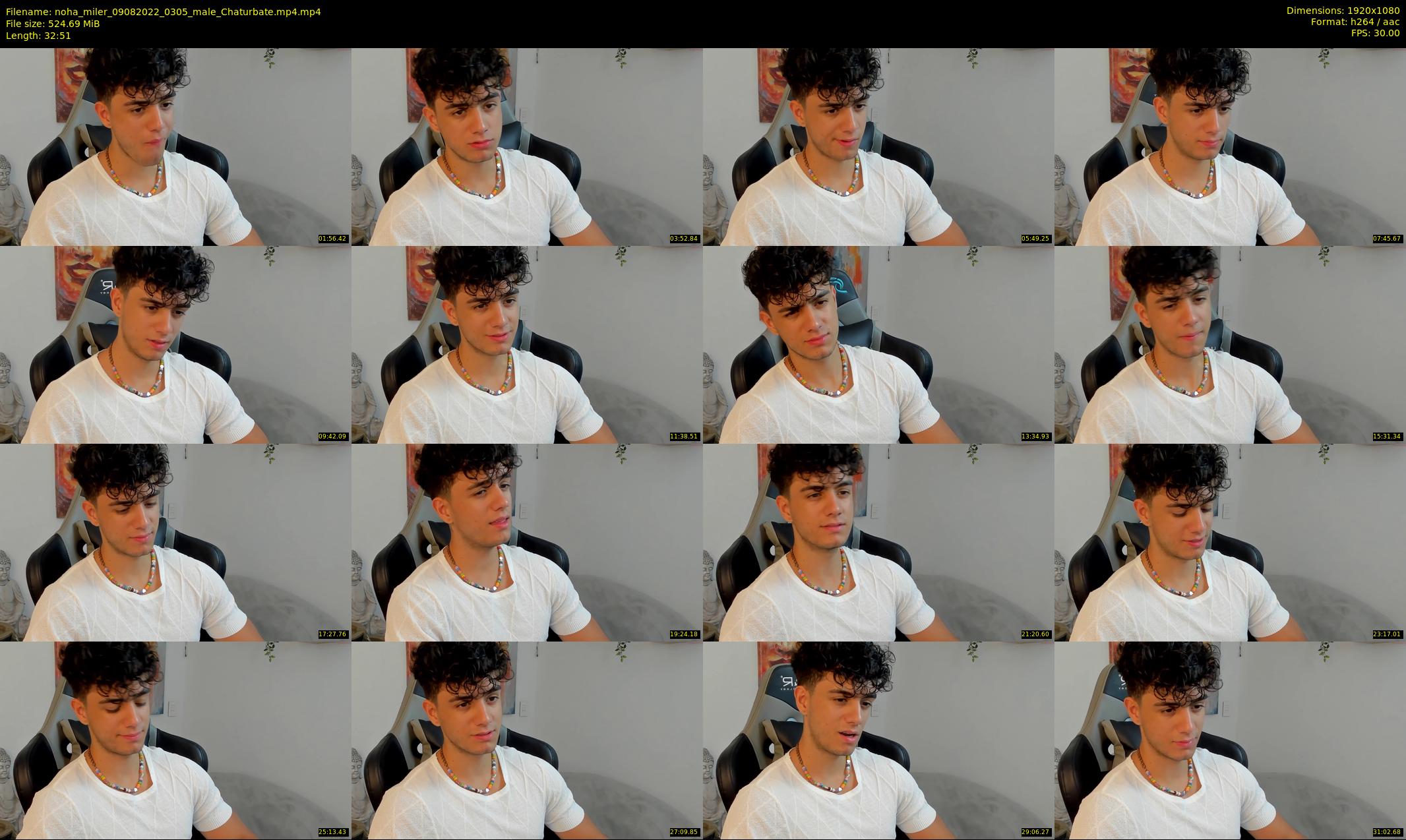 noha_miler — 33 minute Chaturbate male cam show recording, 1080p, Aug 9, 2022