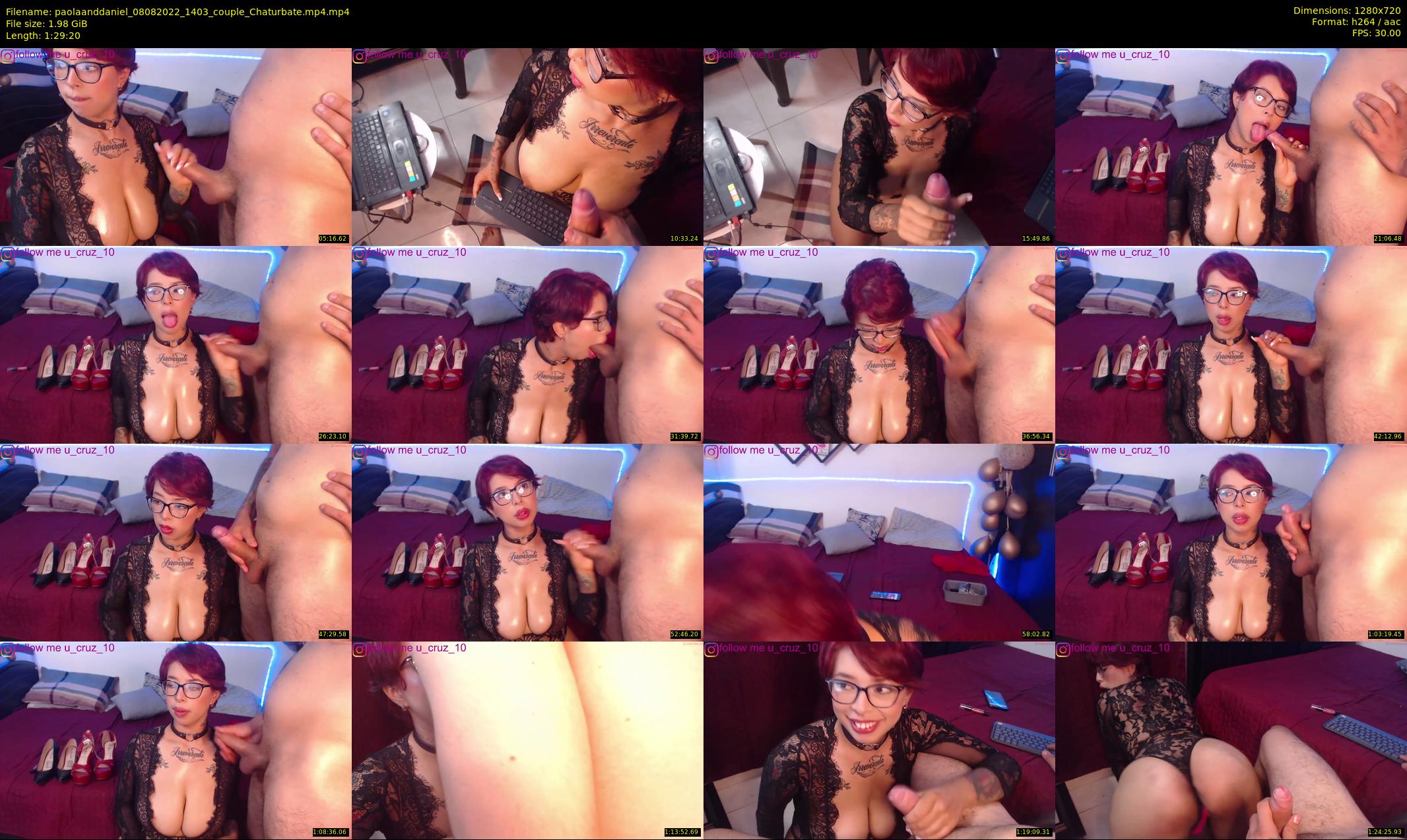 paolaanddaniel — 90 minute Chaturbate couple cam show recording, 720p, Aug 8, 2022