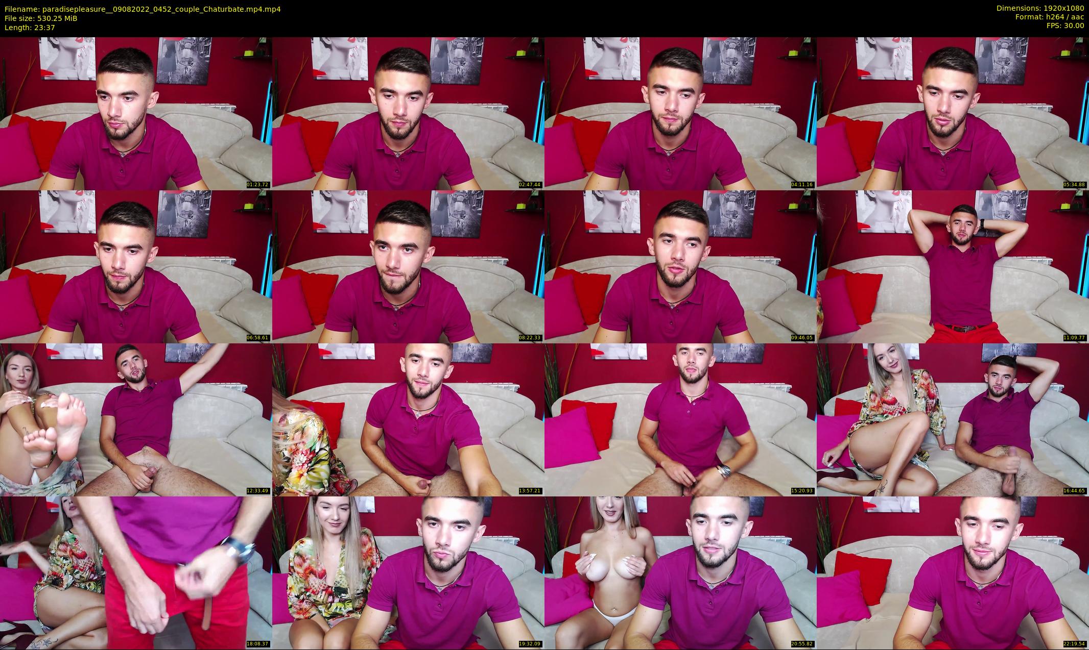 paradisepleasure_ — 24 minute Chaturbate couple cam show recording, 1080p, Aug 9, 2022