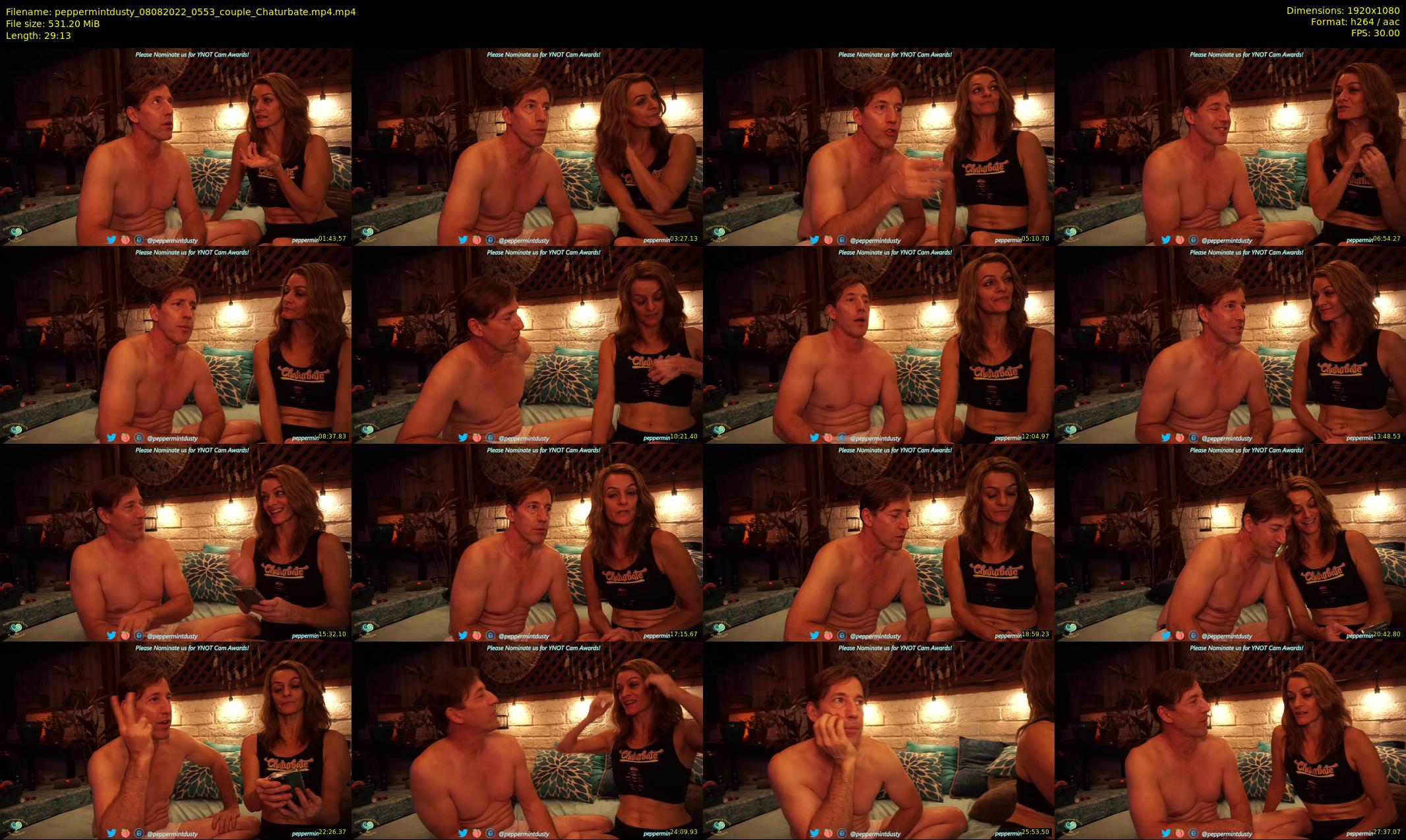 peppermintdusty — 30 minute Chaturbate couple cam show recording, 1080p, Aug 8, 2022