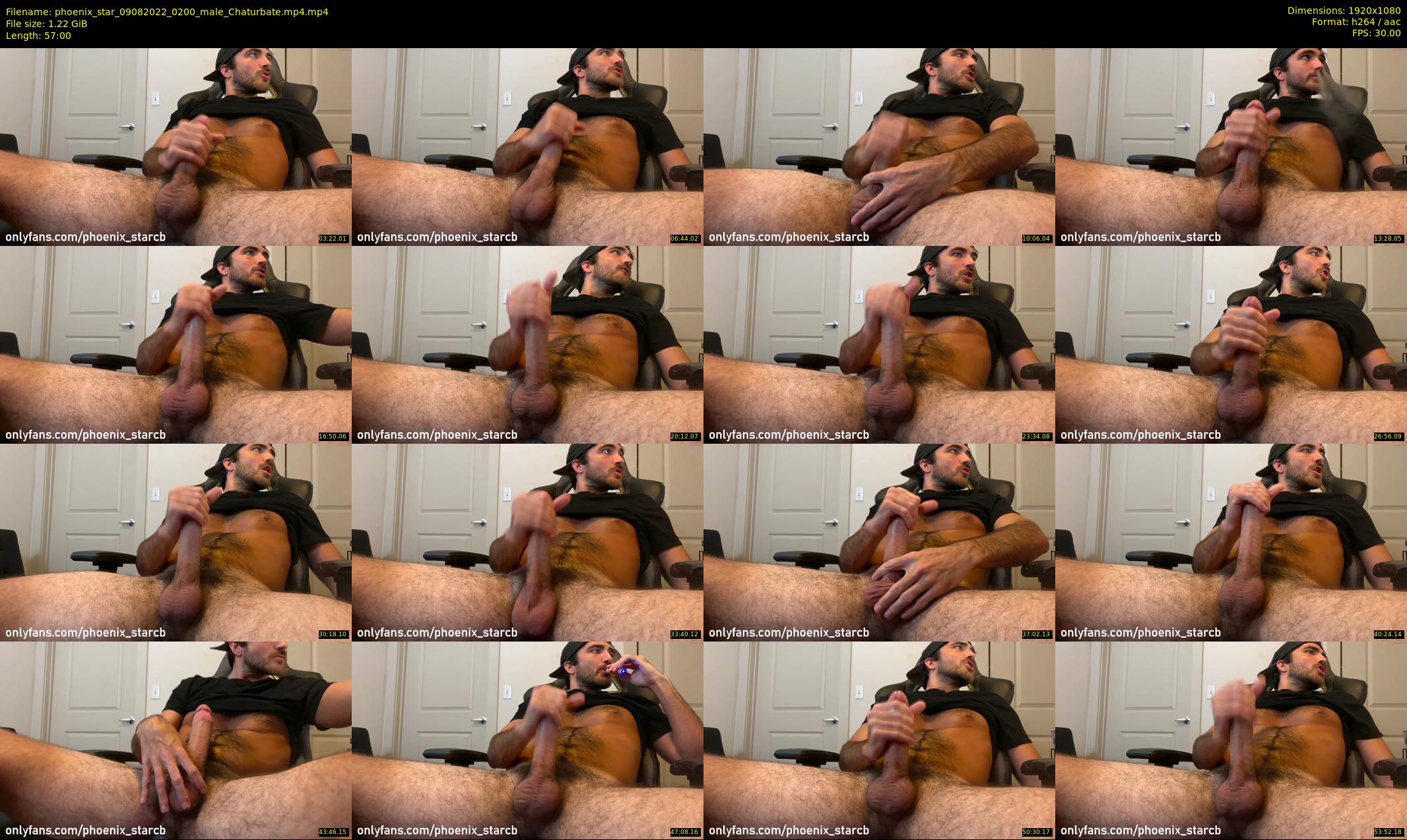 phoenix_star — 57 minute Chaturbate male cam show recording, 1080p, Aug 9, 2022