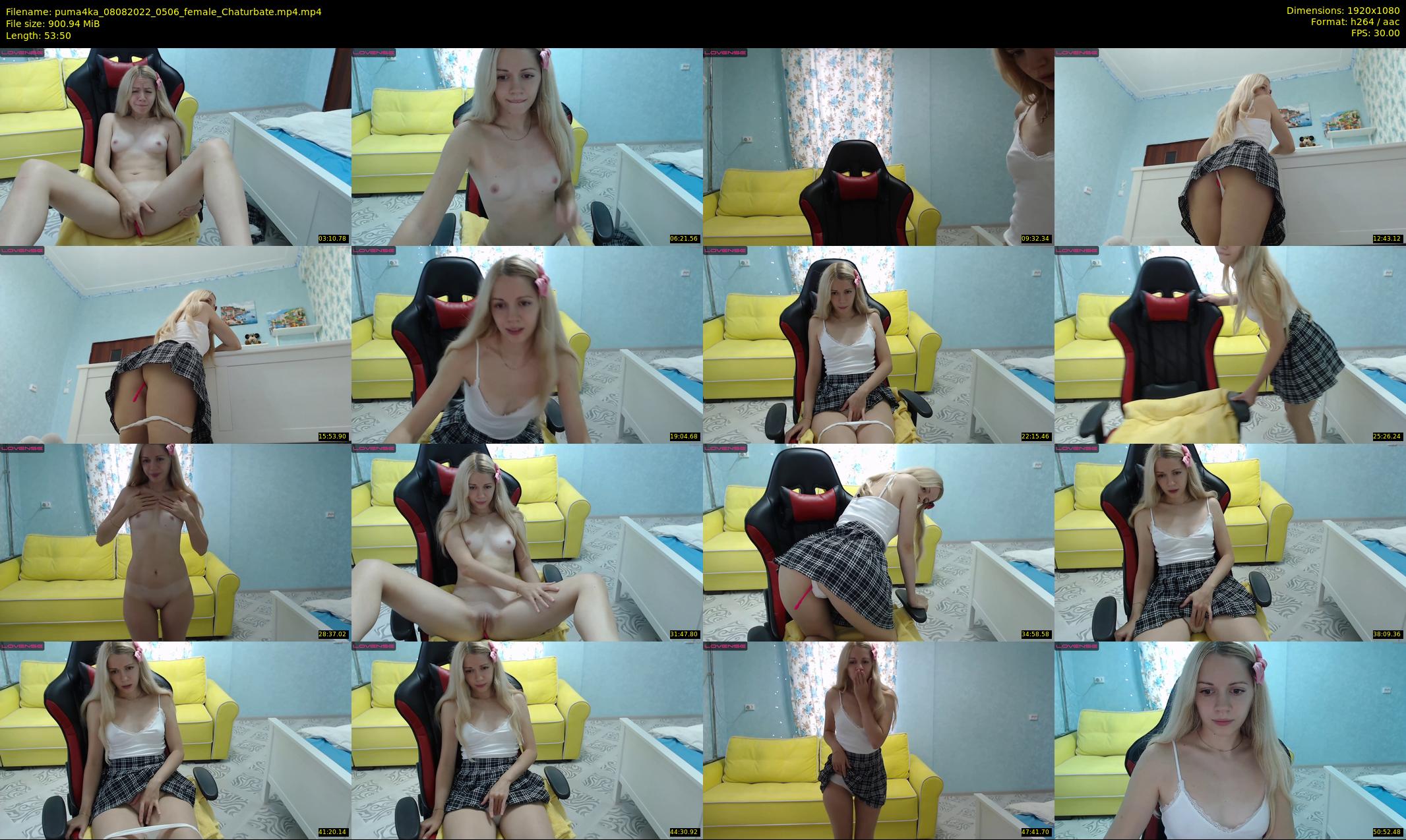 puma4ka — 54 minute Chaturbate female cam show recording, 1080p, Aug 8, 2022