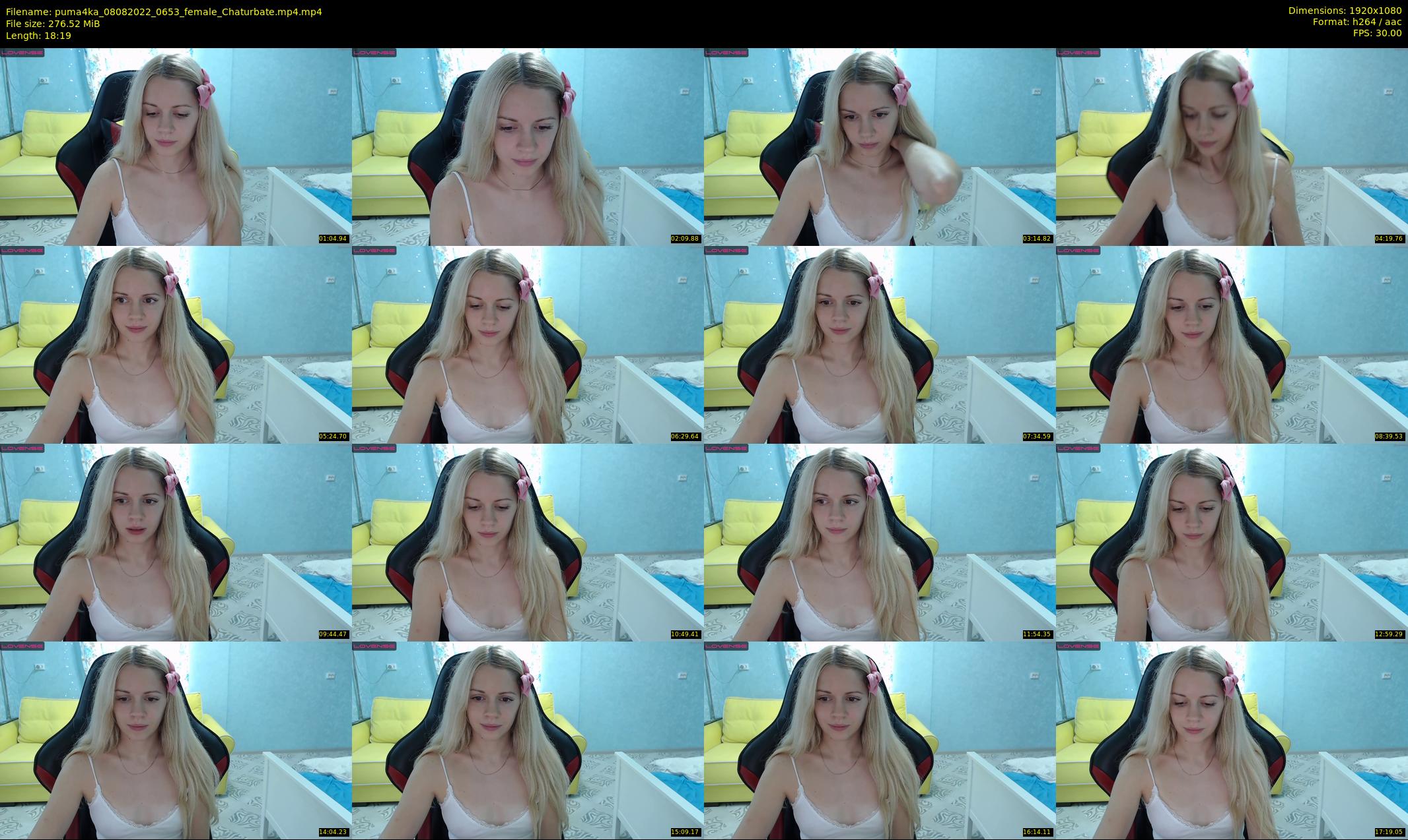 puma4ka — 19 minute Chaturbate female cam show recording, 1080p, Aug 8, 2022