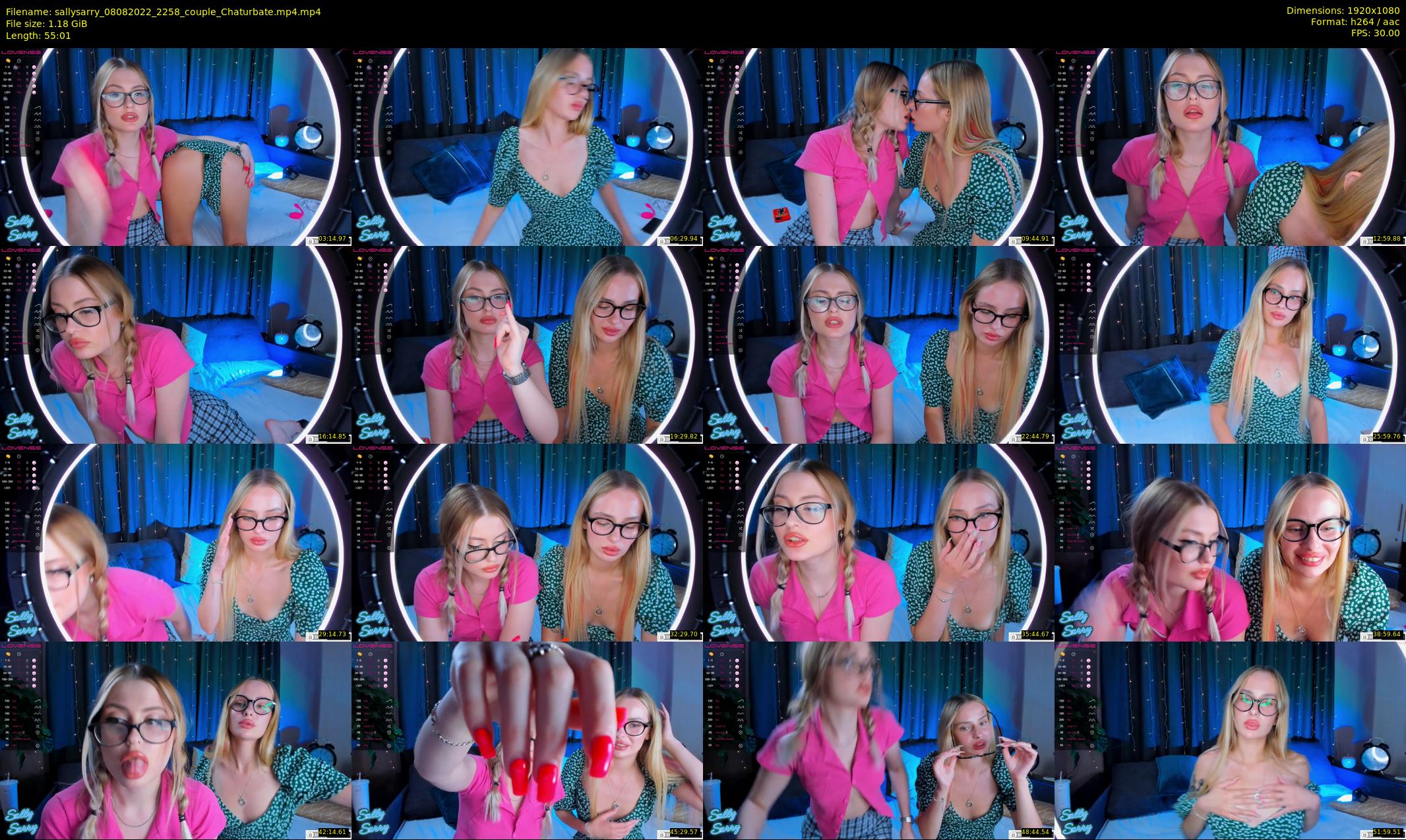 sallysarry — 56 minute Chaturbate couple cam show recording, 1080p, Aug 8, 2022