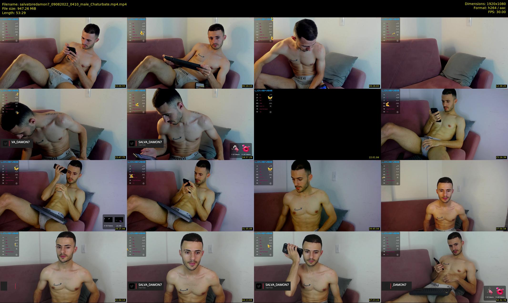 salvatoredamon7 — 54 minute Chaturbate male cam show recording, 1080p, Aug 9, 2022