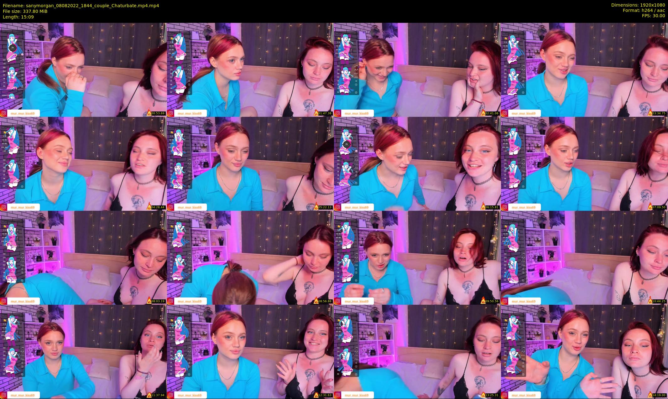 sanymorgan — 16 minute Chaturbate couple cam show recording, 1080p, Aug 8, 2022