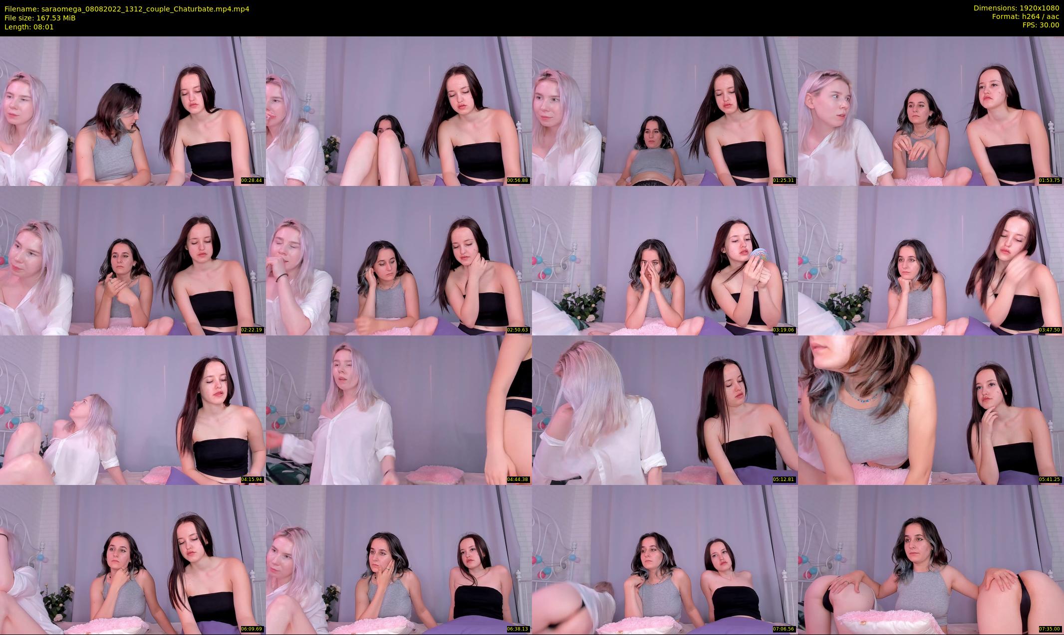saraomega — 9 minute Chaturbate couple cam show recording, 1080p, Aug 8, 2022