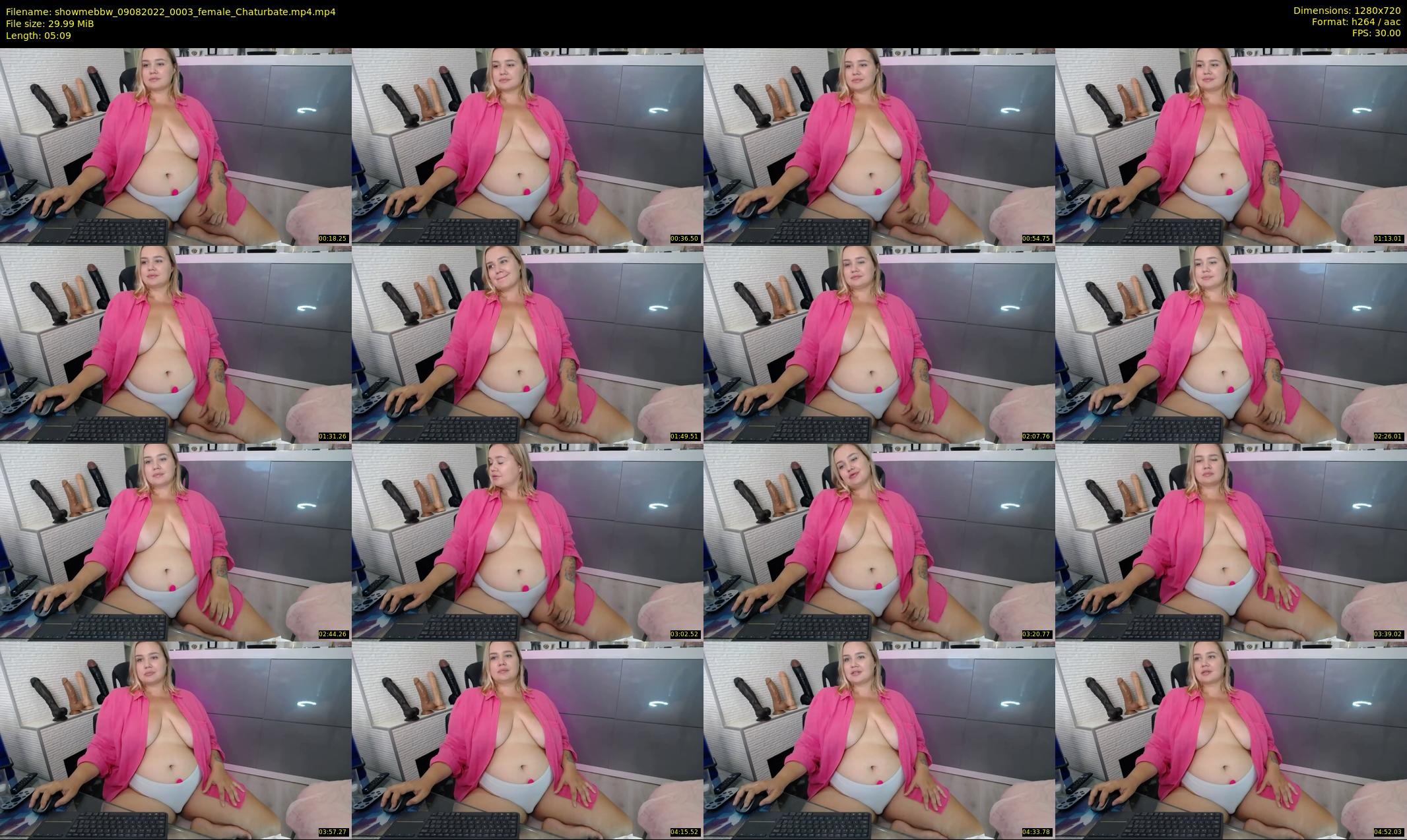 showmebbw — 6 minute Chaturbate female cam show recording, 720p, Aug 9, 2022