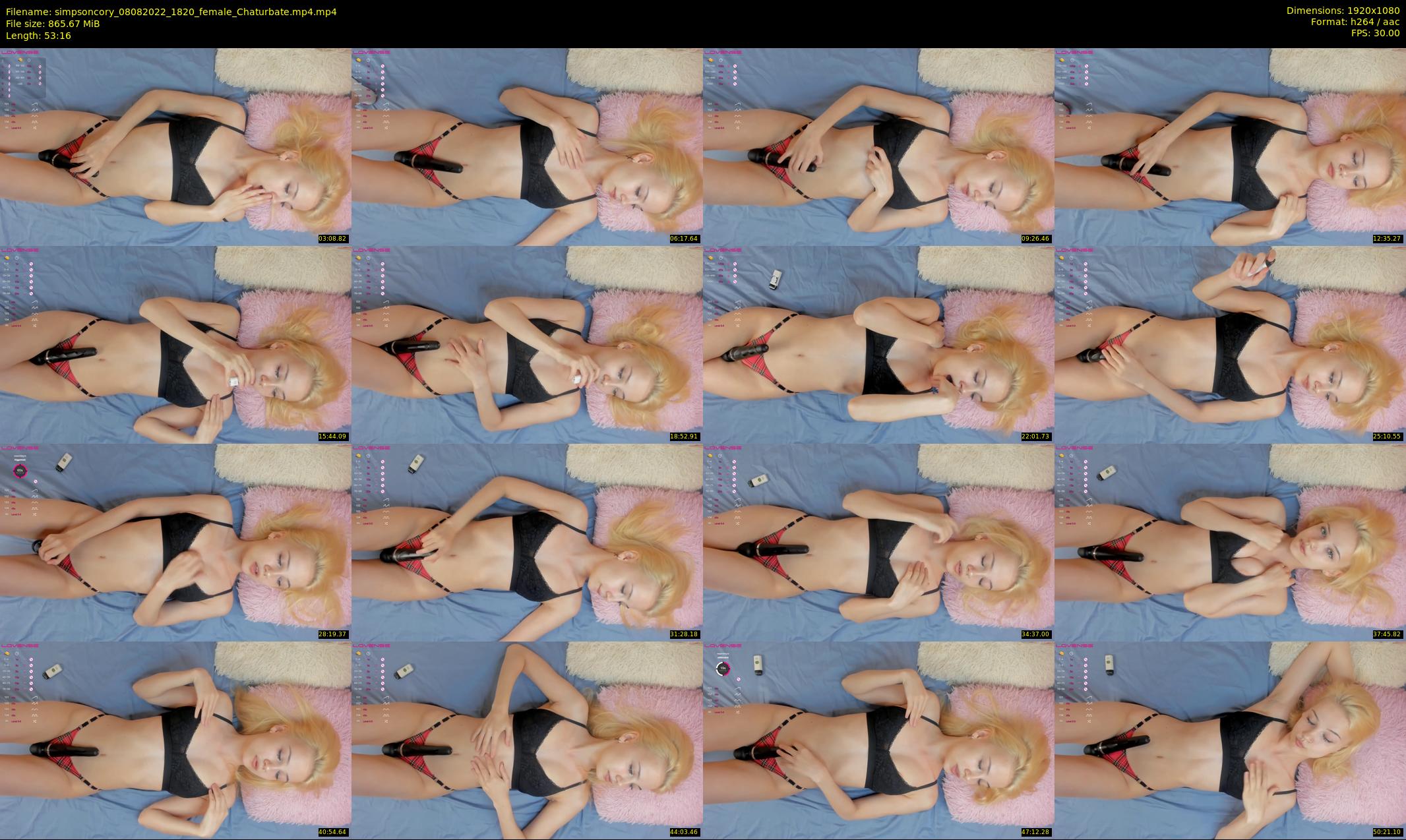 simpsoncory — 54 minute Chaturbate female cam show recording, 1080p, Aug 8, 2022