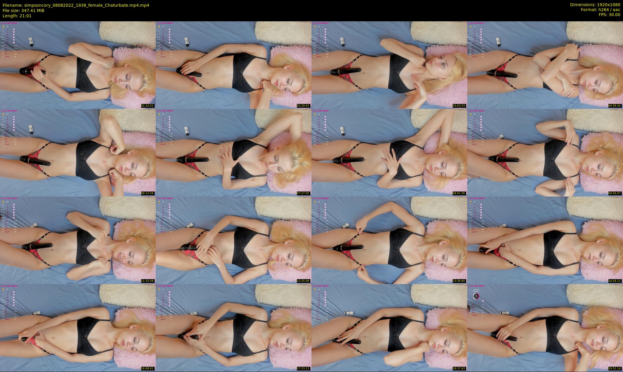 simpsoncory — 22 minute Chaturbate female cam show recording, 1080p, Aug 8, 2022