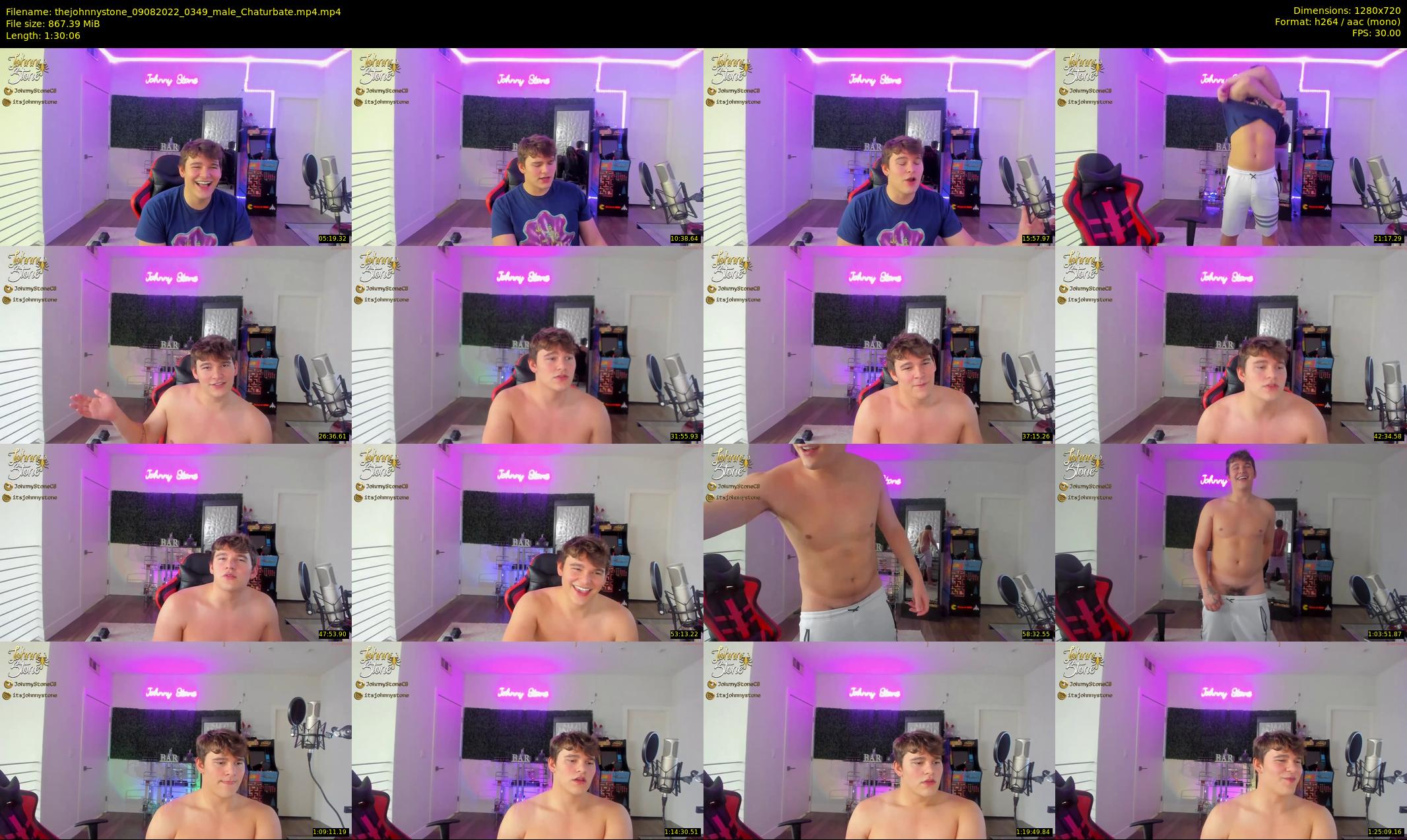 thejohnnystone — 91 minute Chaturbate male cam show recording, 720p, Aug 9, 2022