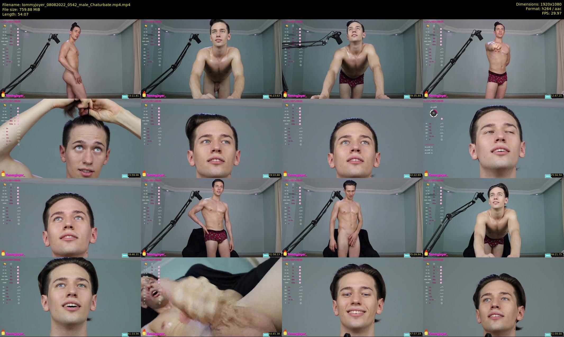 tommyjoyer — 55 minute Chaturbate male cam show recording, 1080p, Aug 8, 2022