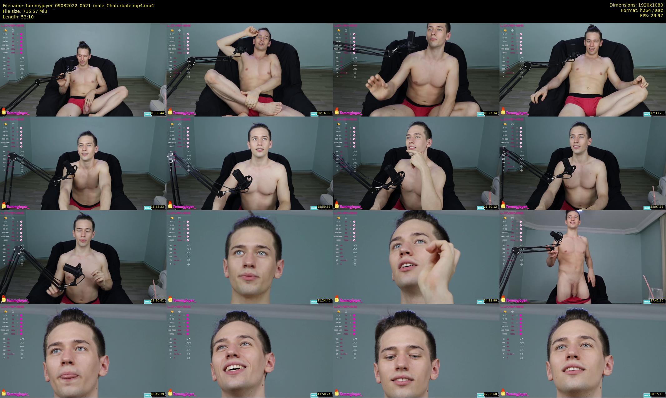 tommyjoyer — 54 minute Chaturbate male cam show recording, 1080p, Aug 9, 2022