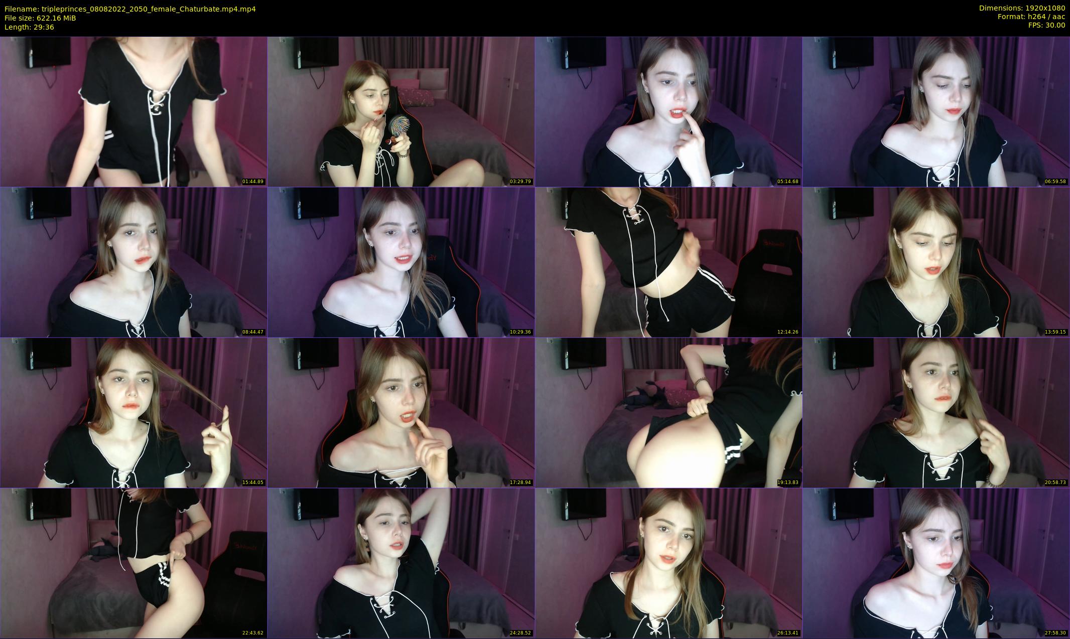 tripleprinces — 30 minute Chaturbate female cam show recording, 1080p, Aug 8, 2022