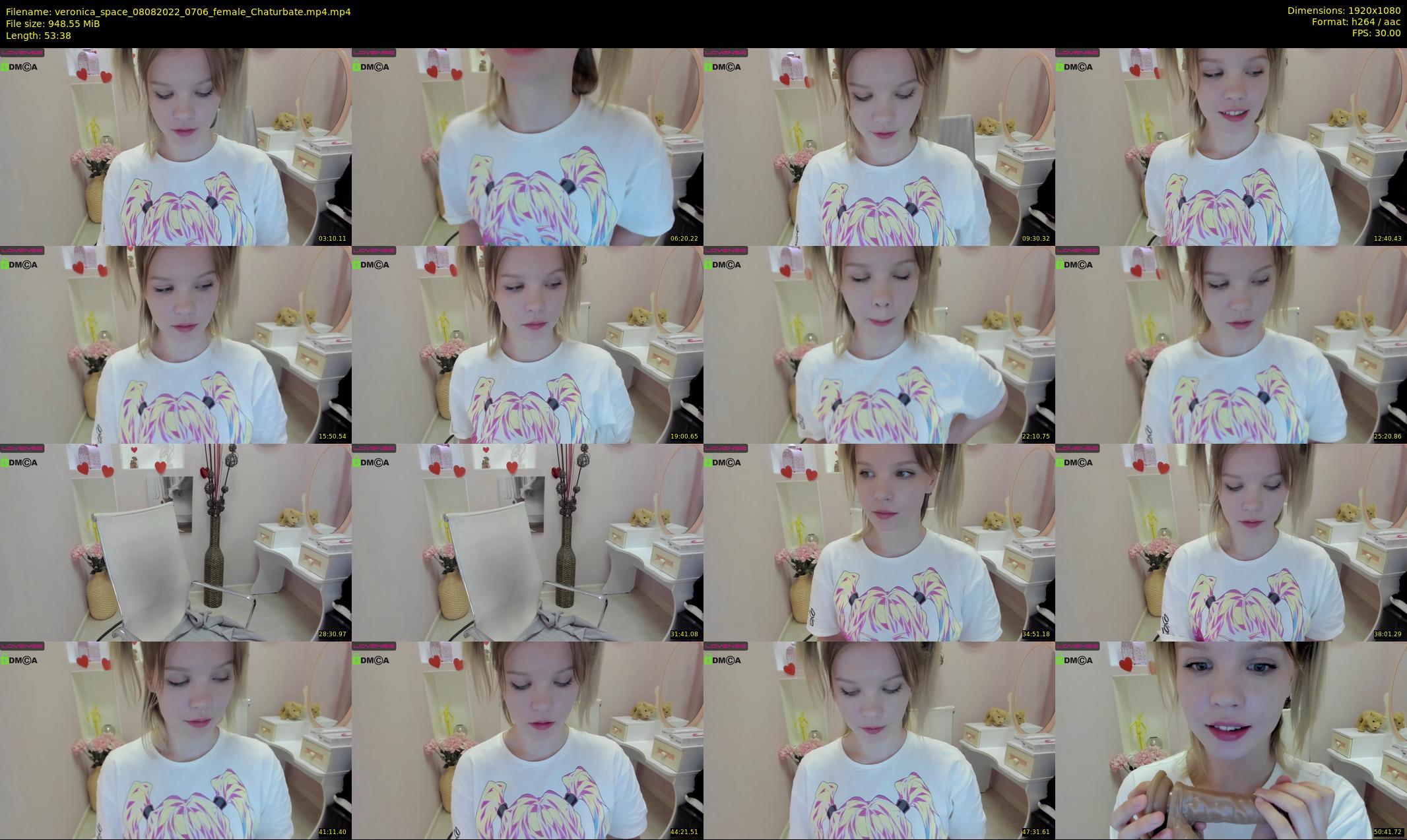 veronica_space — 54 minute Chaturbate female cam show recording, 1080p, Aug 8, 2022