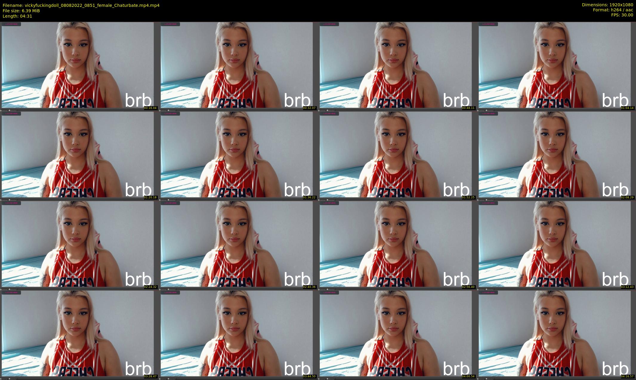 vickyfuckingdoll — 5 minute Chaturbate female cam show recording, 1080p, Aug 8, 2022