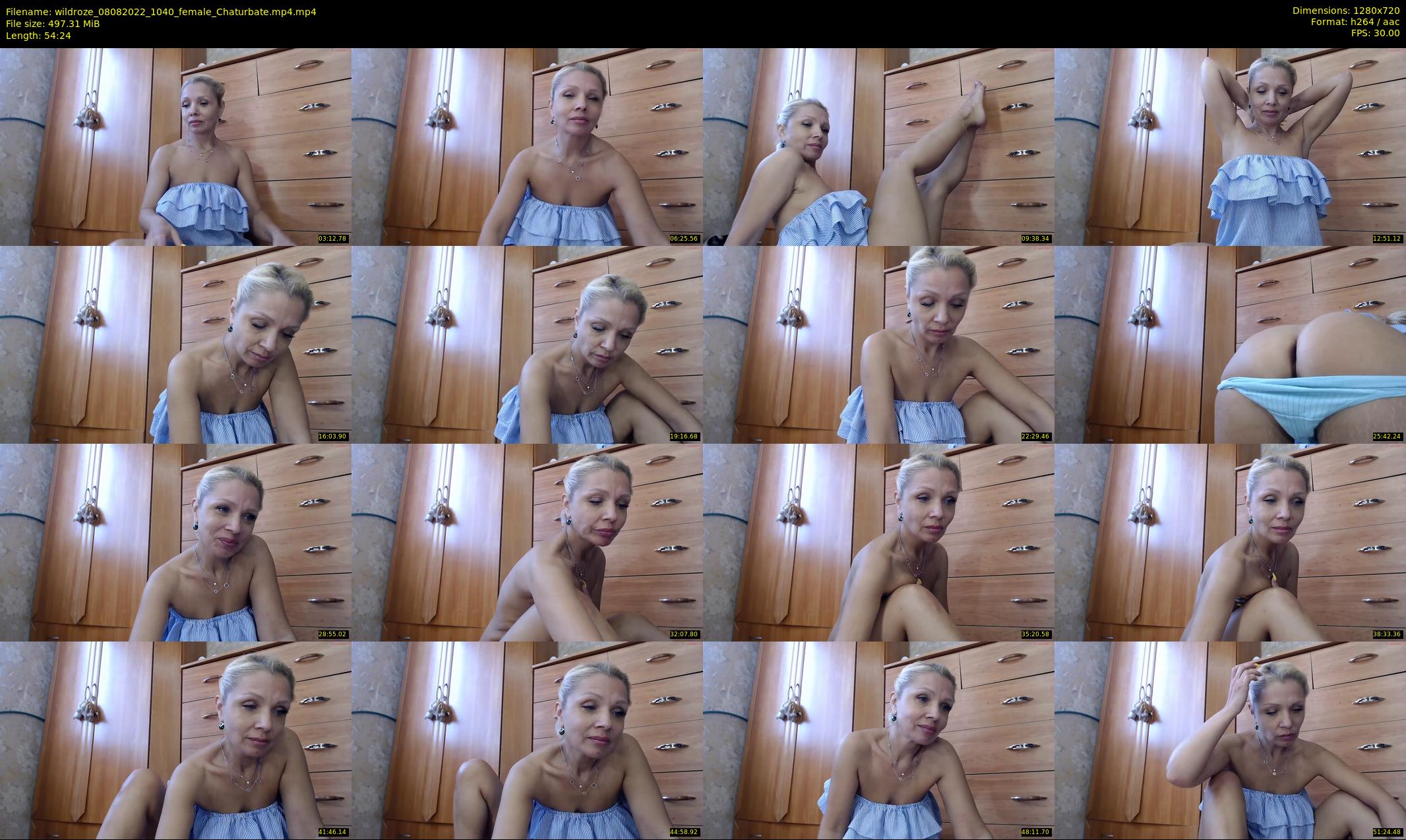 wildroze — 55 minute Chaturbate female cam show recording, 720p, Aug 8, 2022