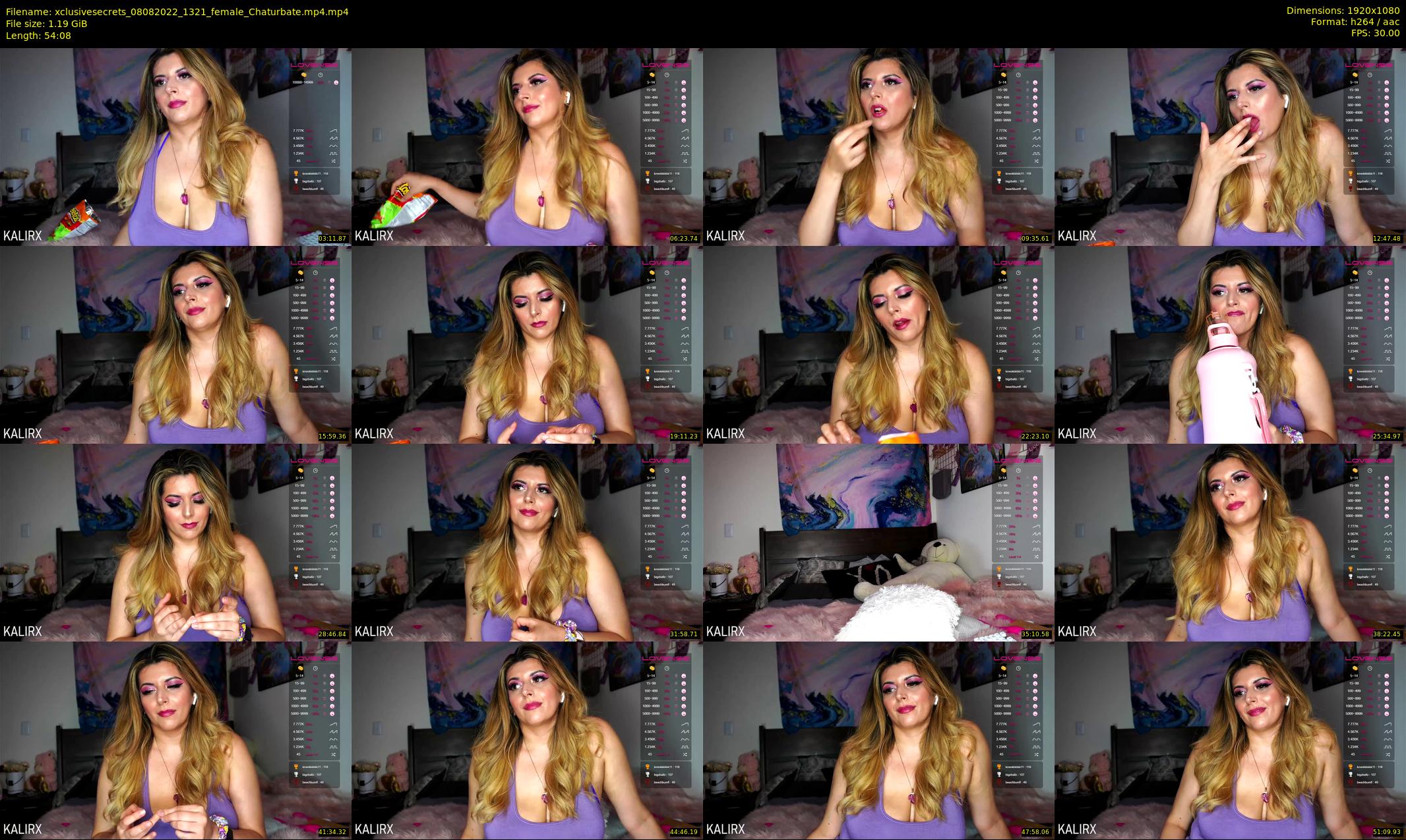 xclusivesecrets — 55 minute Chaturbate female cam show recording, 1080p, Aug 8, 2022