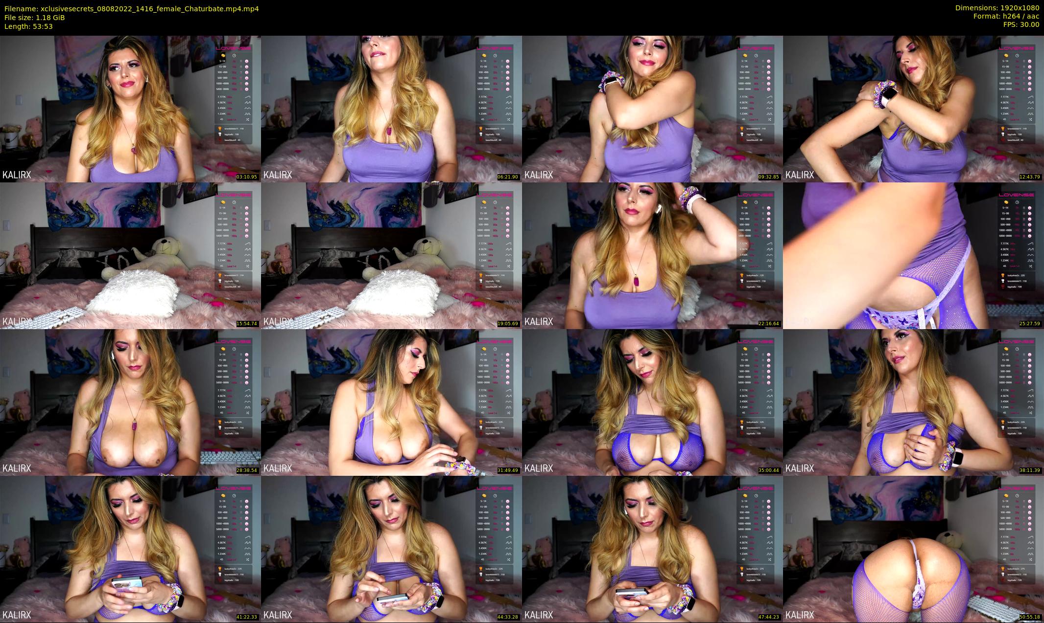 xclusivesecrets — 54 minute Chaturbate female cam show recording, 1080p, Aug 8, 2022