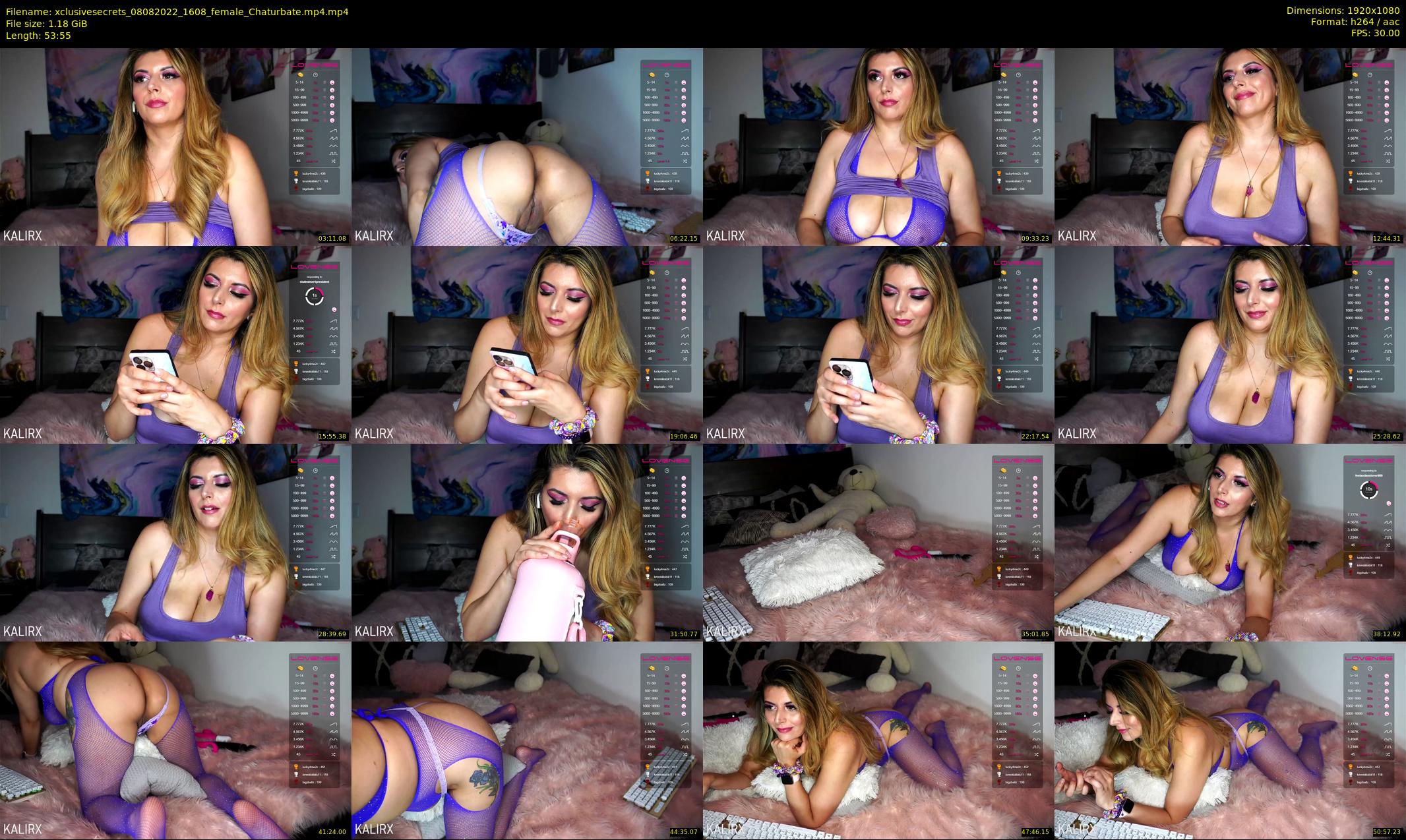 xclusivesecrets — 54 minute Chaturbate female cam show recording, 1080p, Aug 8, 2022
