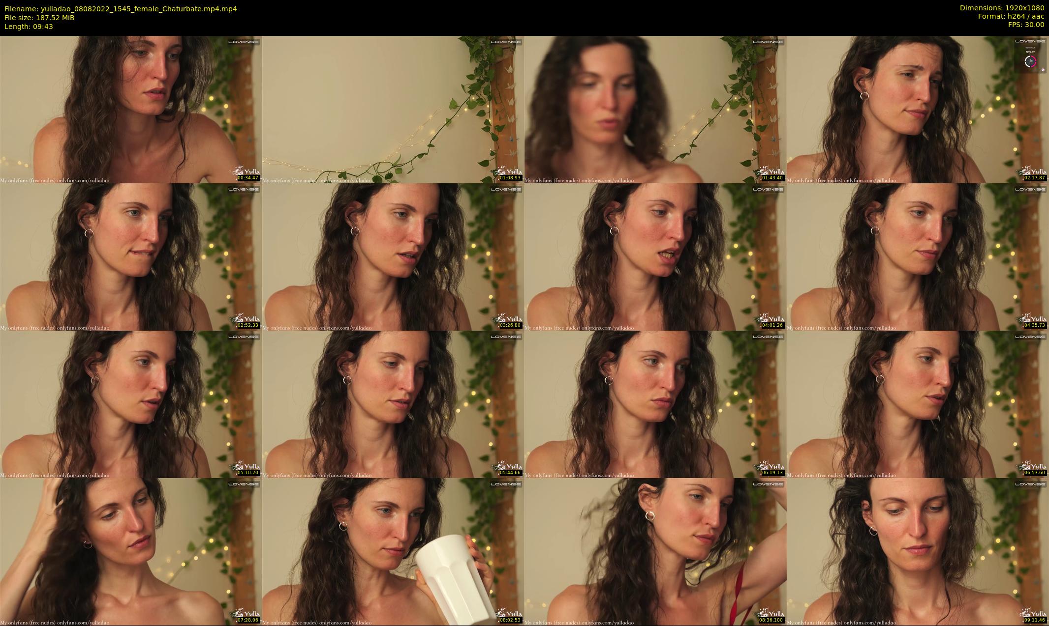 yulladao — 10 minute Chaturbate female cam show recording, 1080p, Aug 8, 2022