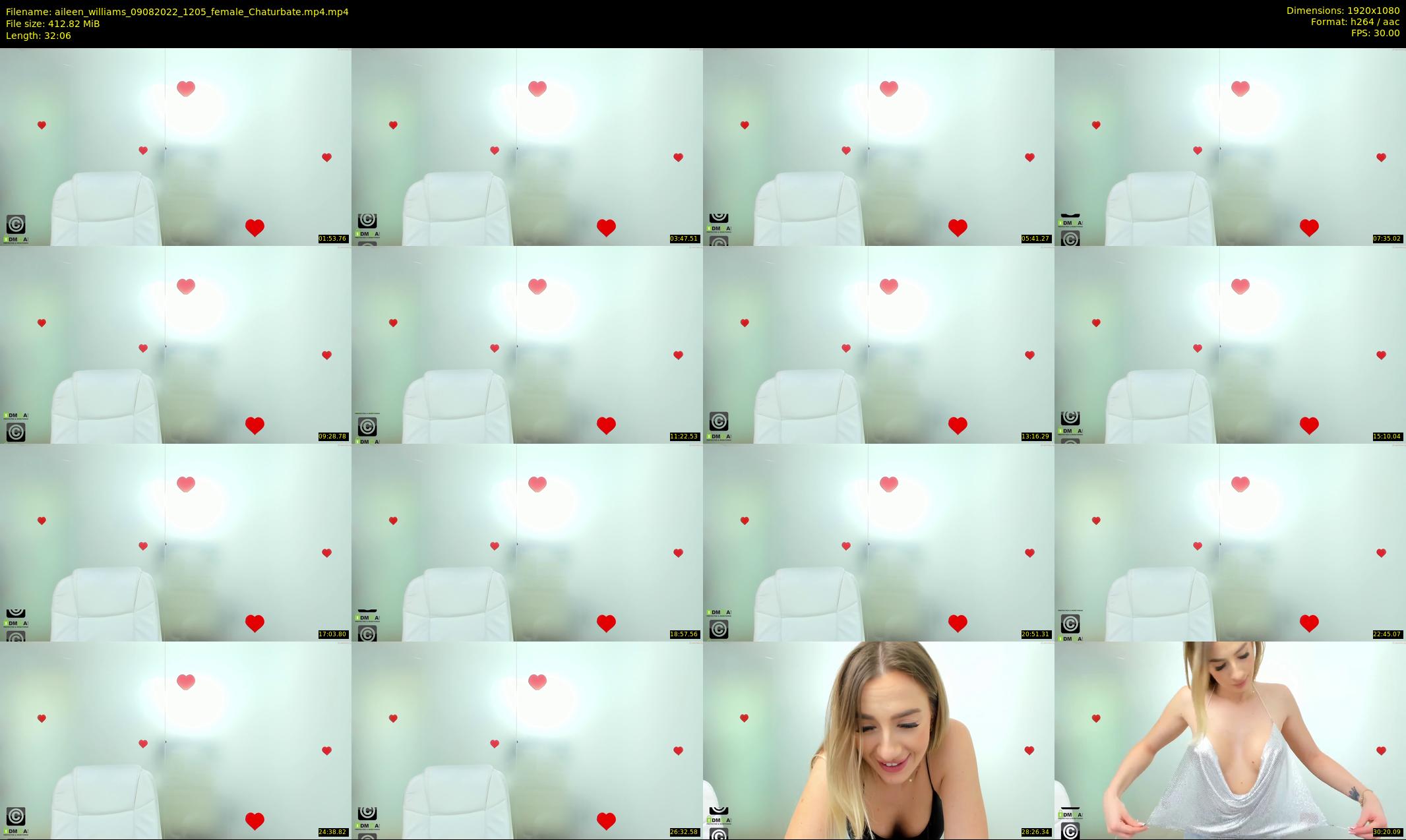 aileen_williams — 33 minute Chaturbate female cam show recording, 1080p, Aug 9, 2022