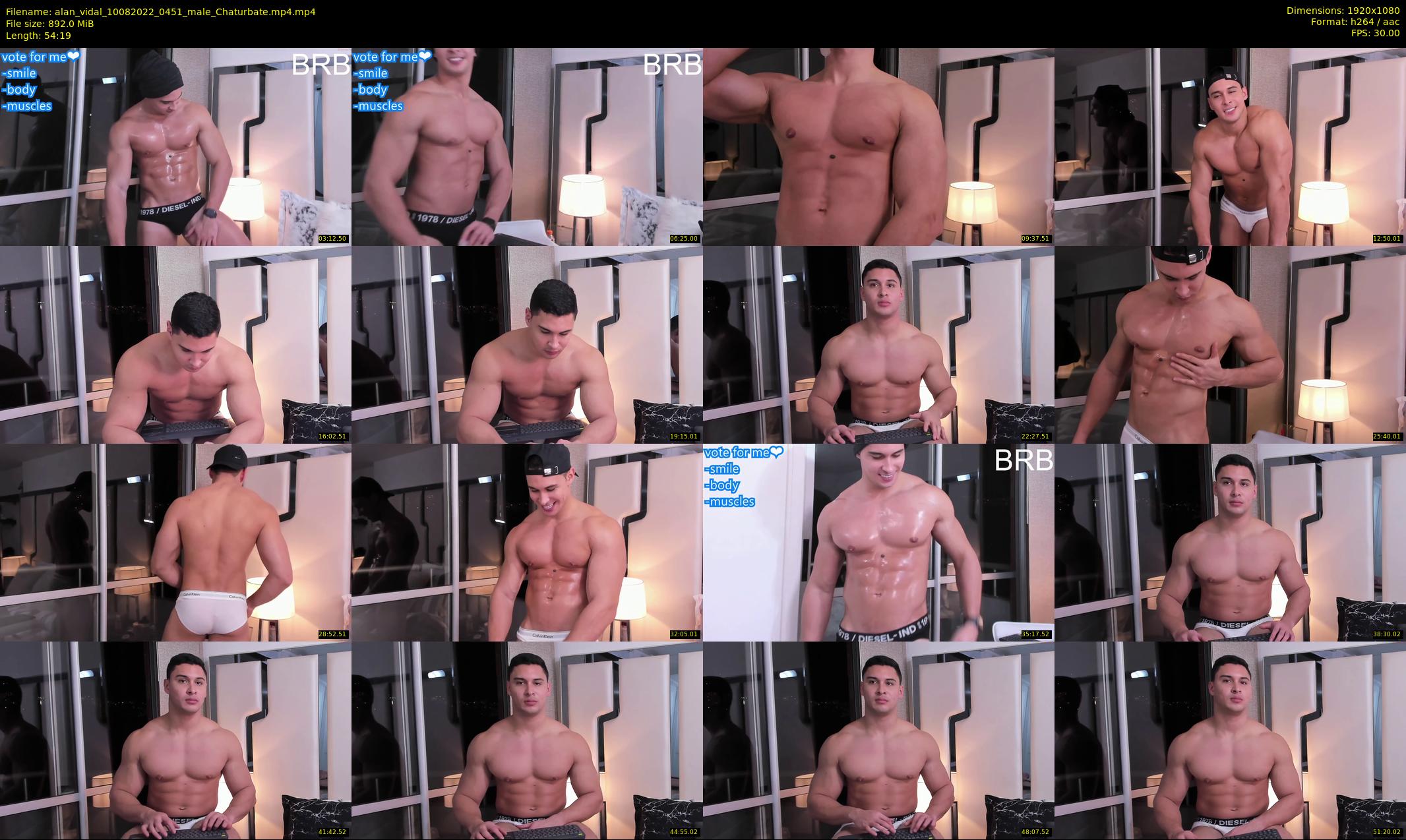 alan_vidal — 55 minute Chaturbate male cam show recording, 1080p, Aug 10, 2022