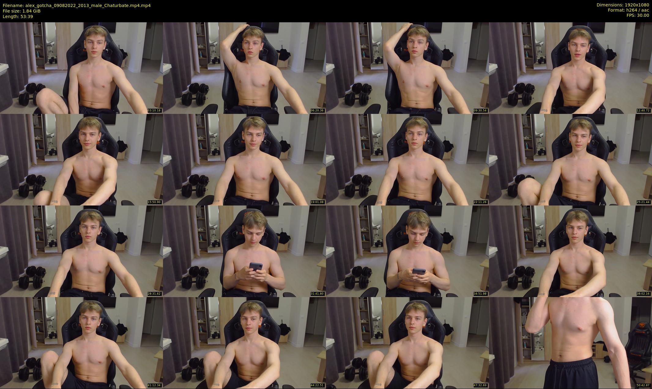 alex_gotcha — 54 minute Chaturbate male cam show recording, 1080p, Aug 9, 2022