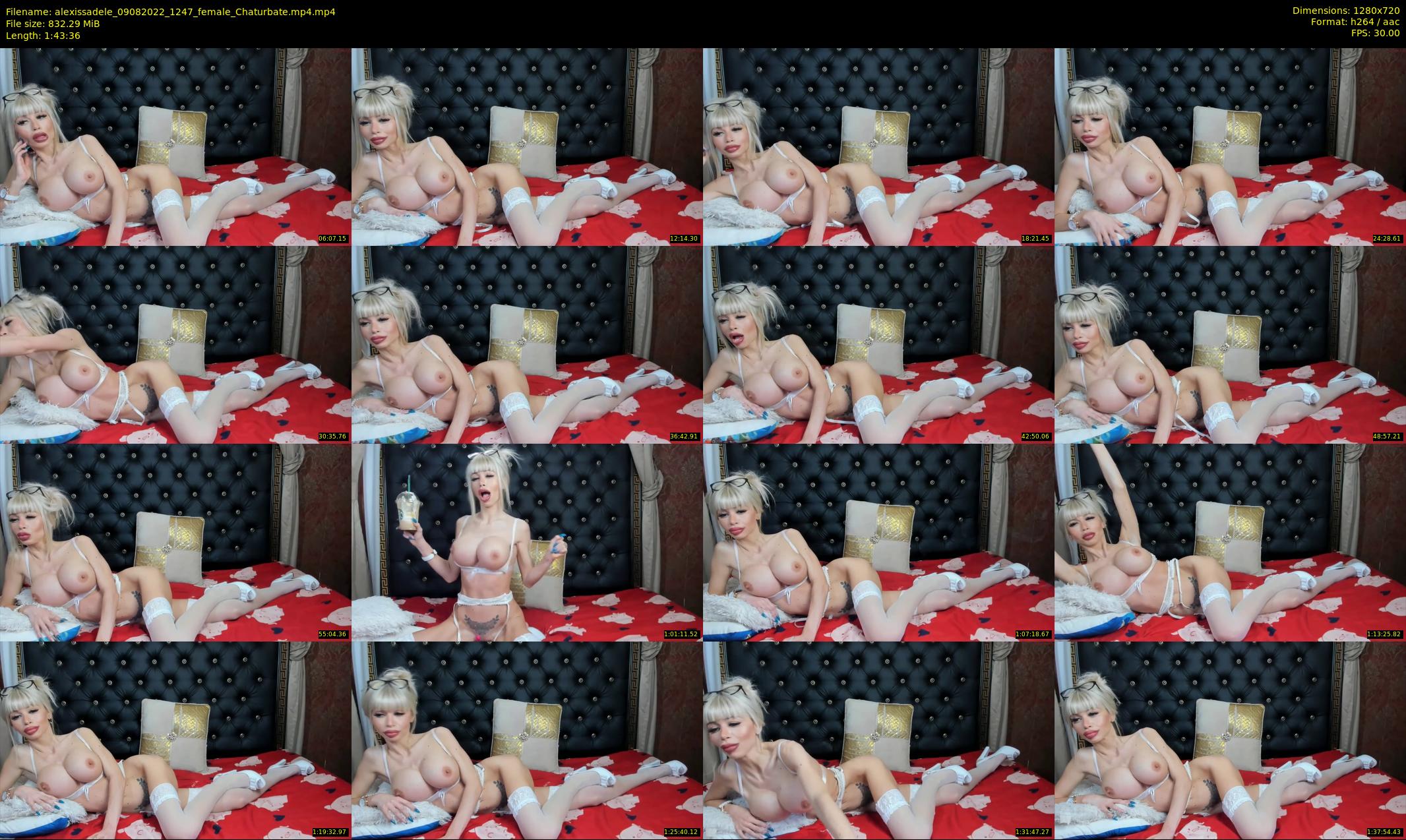 alexissadele — 104 minute Chaturbate female cam show recording, 720p, Aug 9, 2022