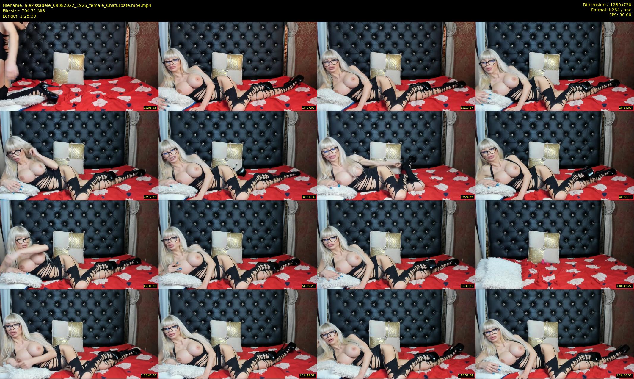 alexissadele — 86 minute Chaturbate female cam show recording, 720p, Aug 9, 2022