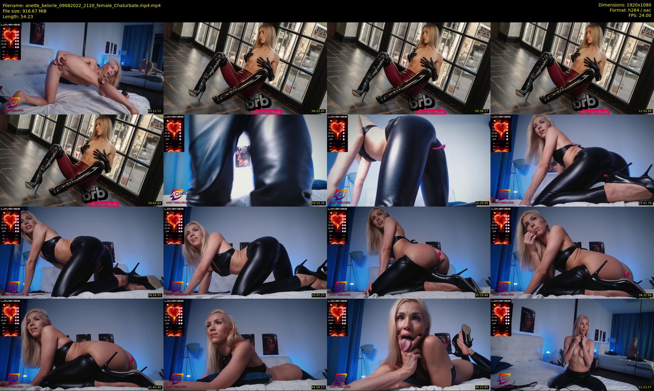 anette_belorie — 55 minute Chaturbate female cam show recording, 1080p, Aug 9, 2022
