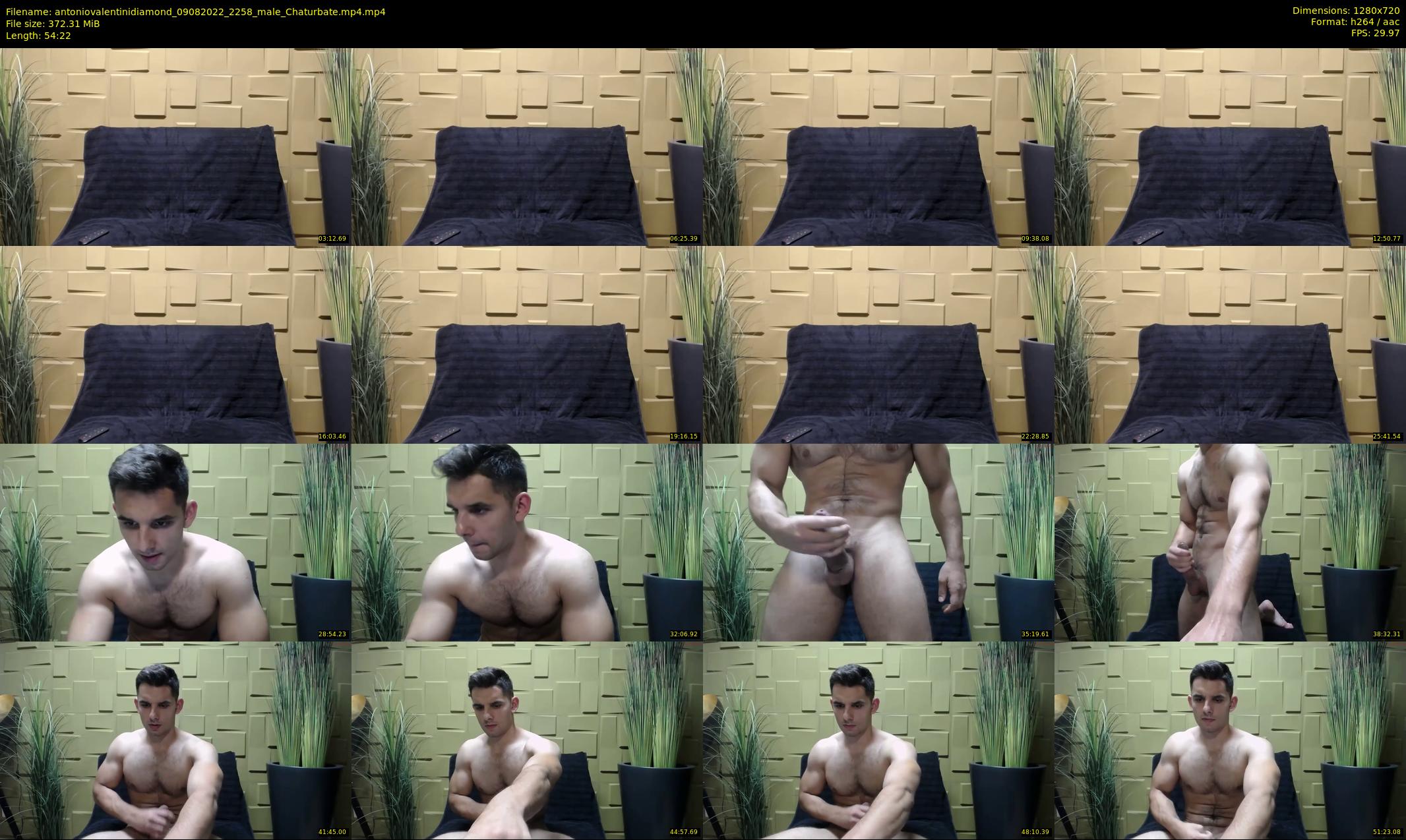 antoniovalentinidiamond — 55 minute Chaturbate male cam show recording, 720p, Aug 9, 2022