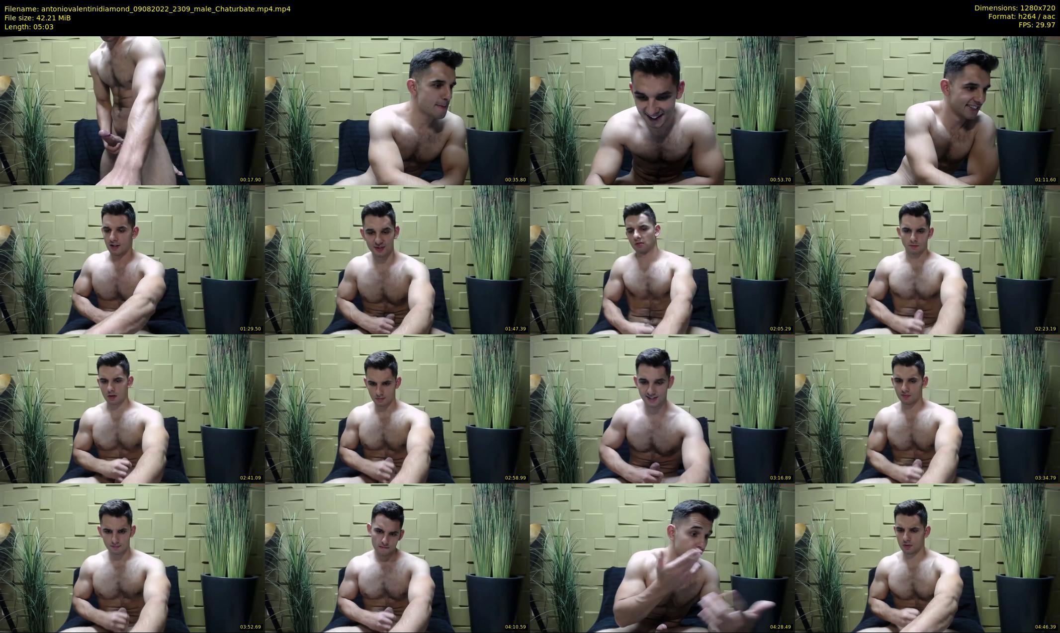 antoniovalentinidiamond — 6 minute Chaturbate male cam show recording, 720p, Aug 9, 2022
